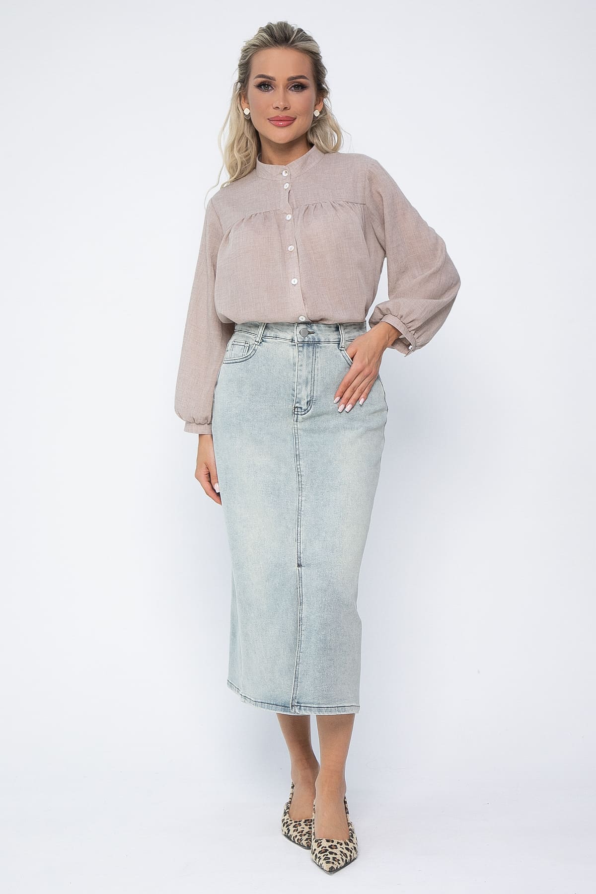 Блуза Ловец снов (бежевая) Б13618-5М