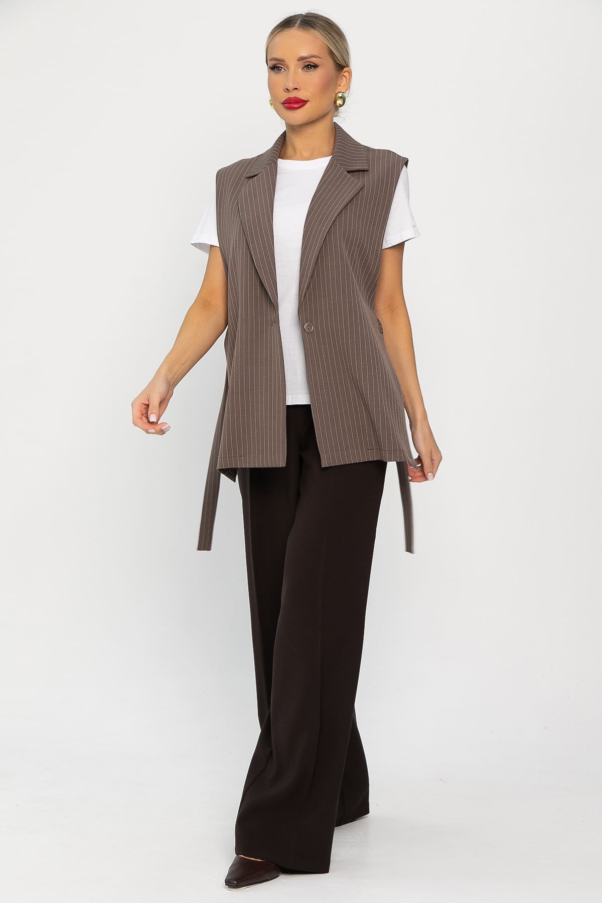 Жилет Рабочий день (кофе) Б14214-4М