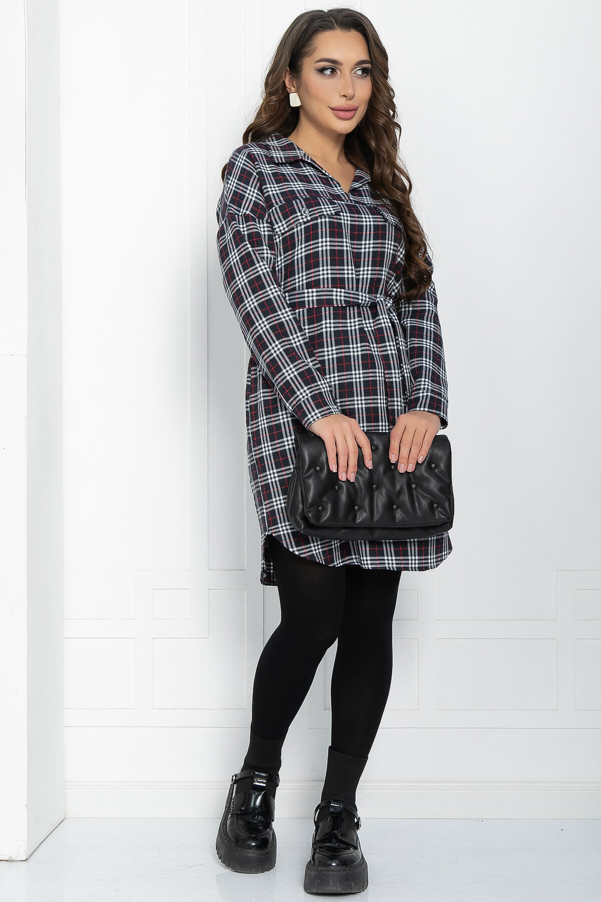 Платье Сесилия (темно-синее) П11886