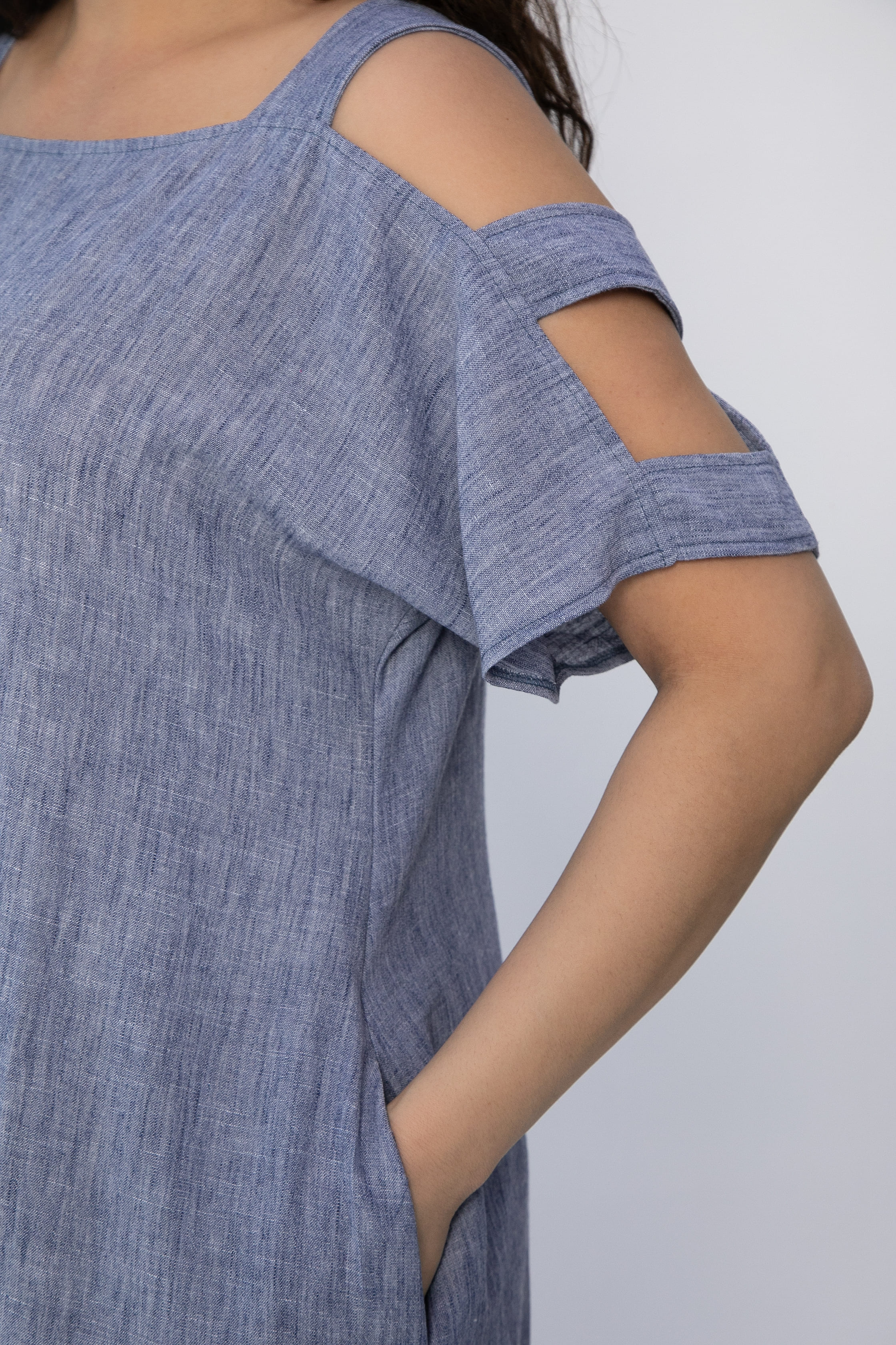 Платье В отпуск (джинс) П13707-8М