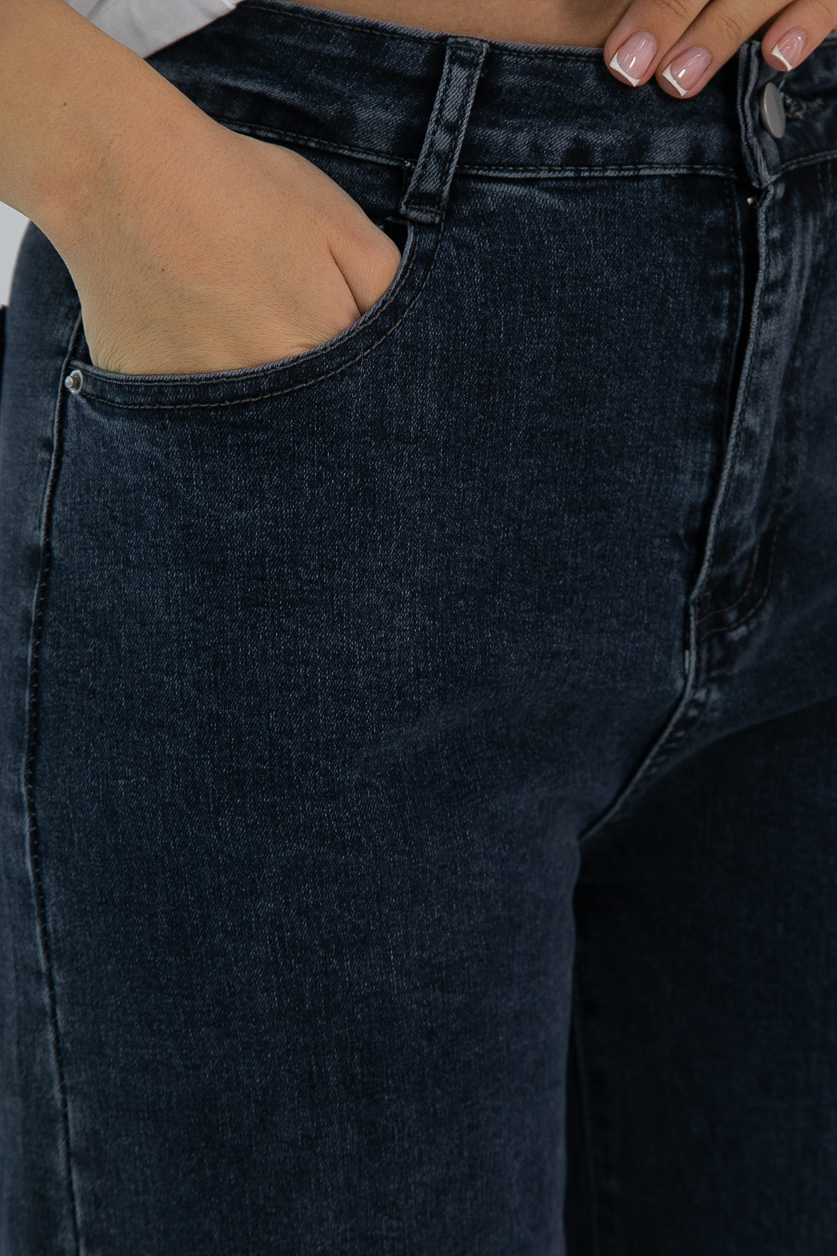 Джинсы Эшна (мокрый асфальт) Б14602-4М