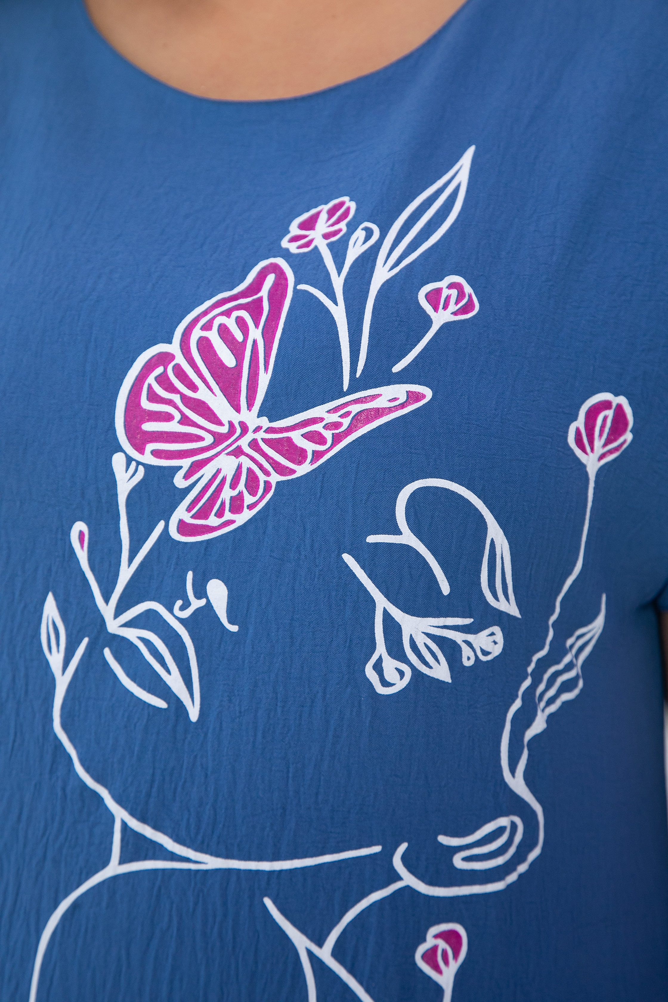 Платье Загадка (синее) П13704-8М