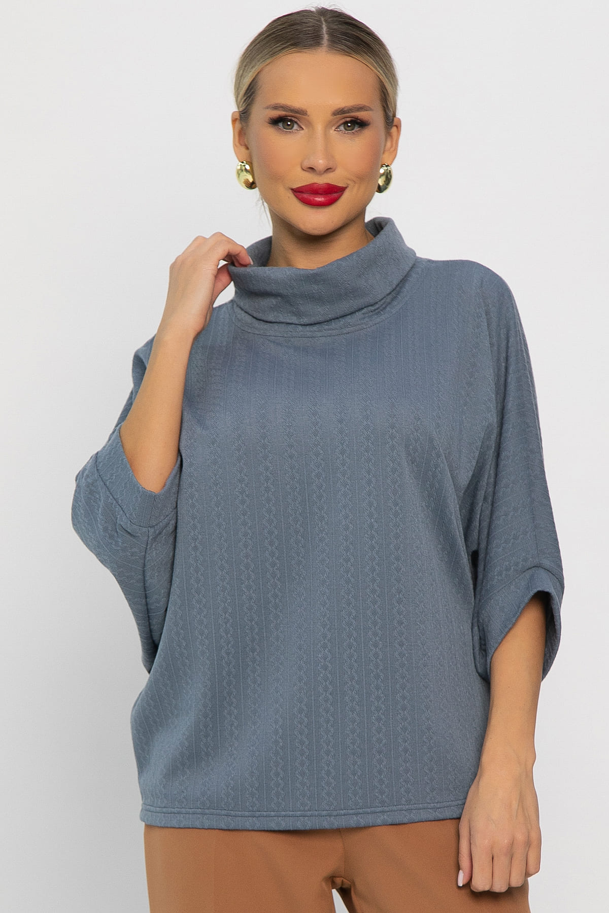 Блуза Барбара (джинс) Б14198-12М