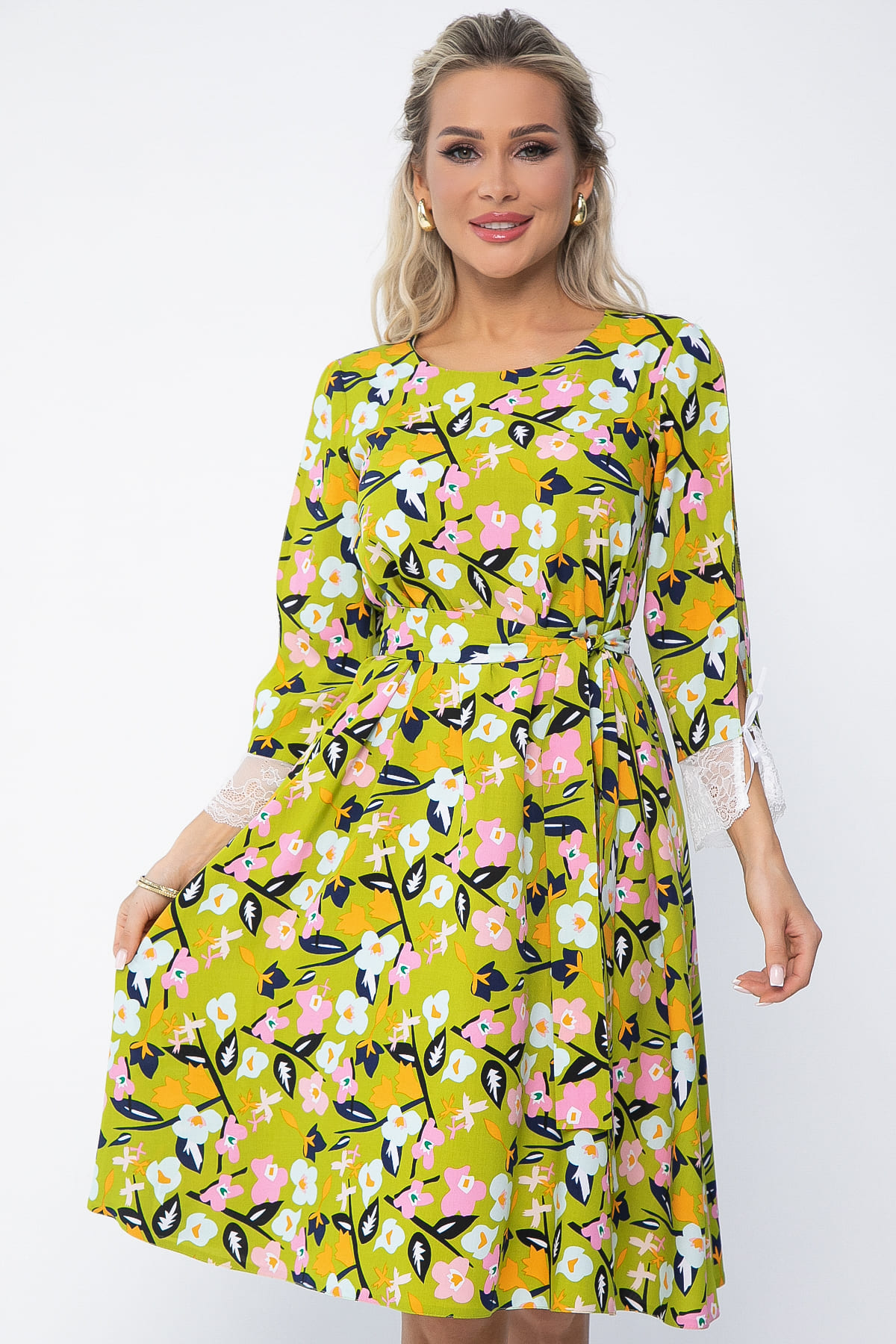 Платье Яна (зеленое) П13639-33М