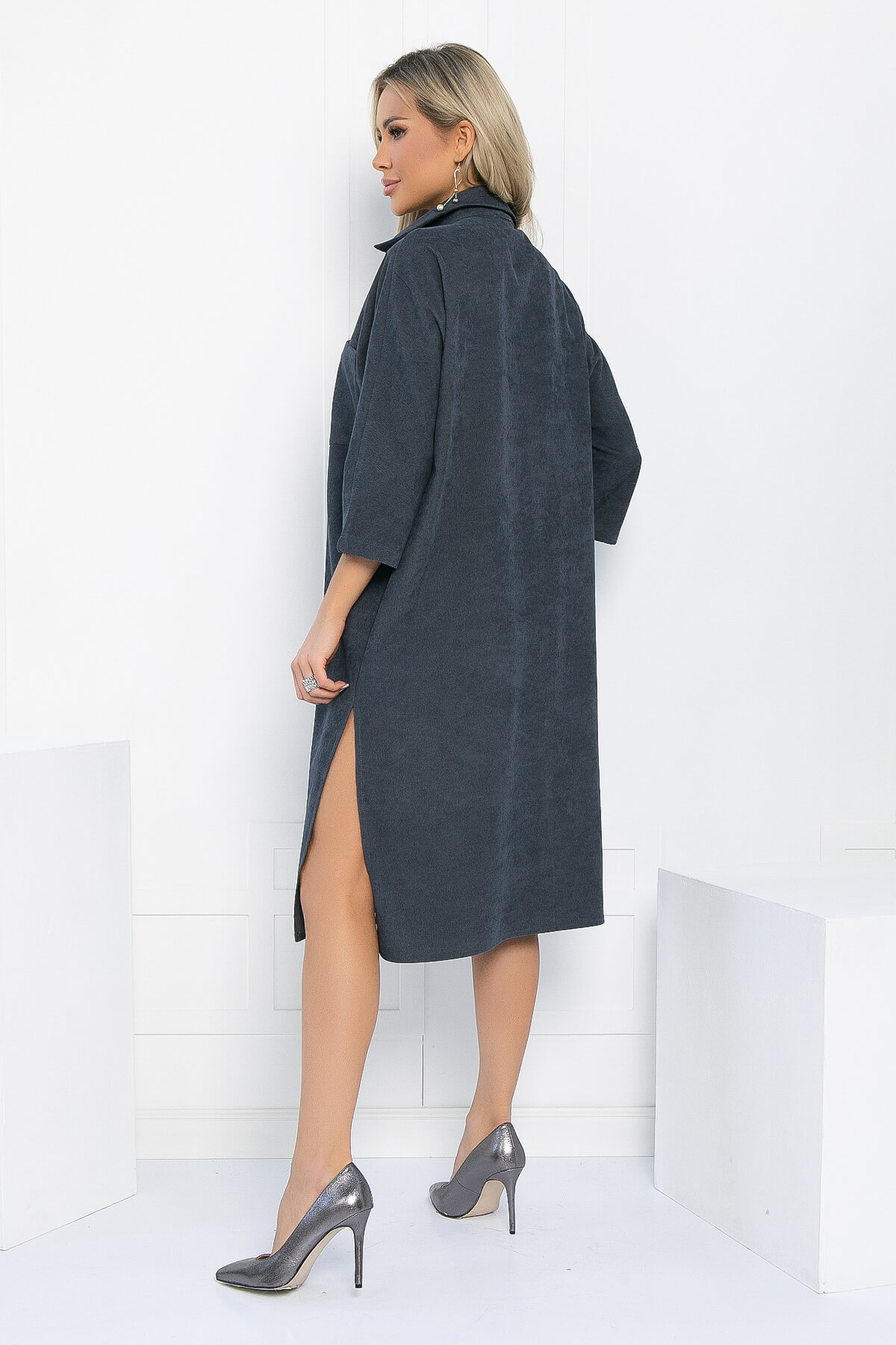 Платье Трейси (серое) П12933-10М