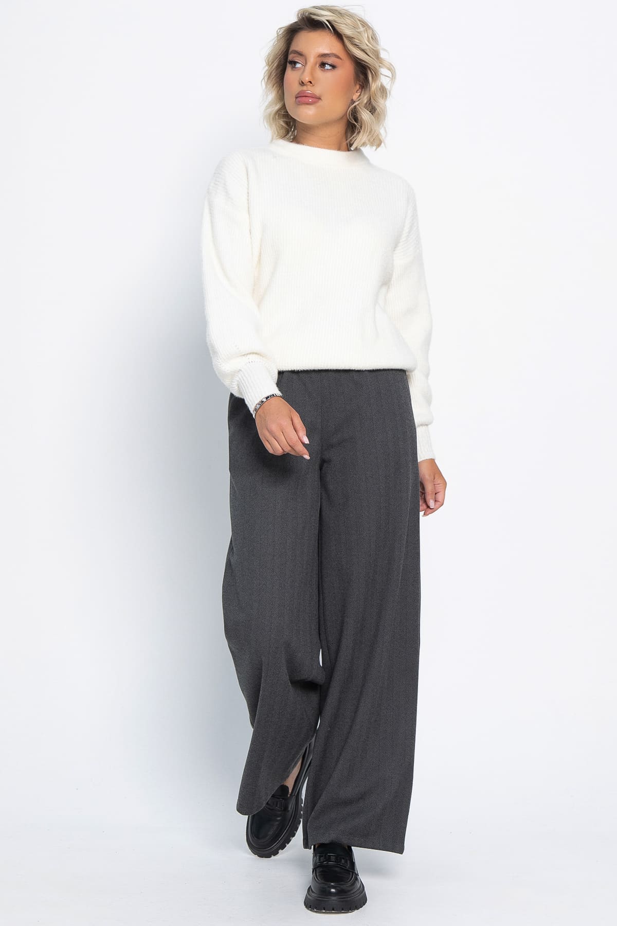 Брюки прямые Лиора (серые) Б15006-8М