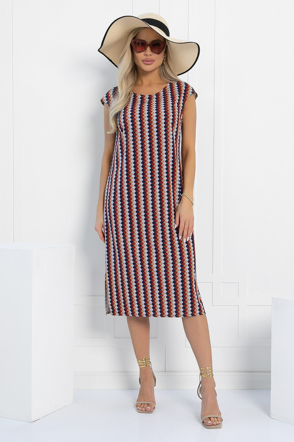 Платье Роксана (мультиколор) П13022-2М