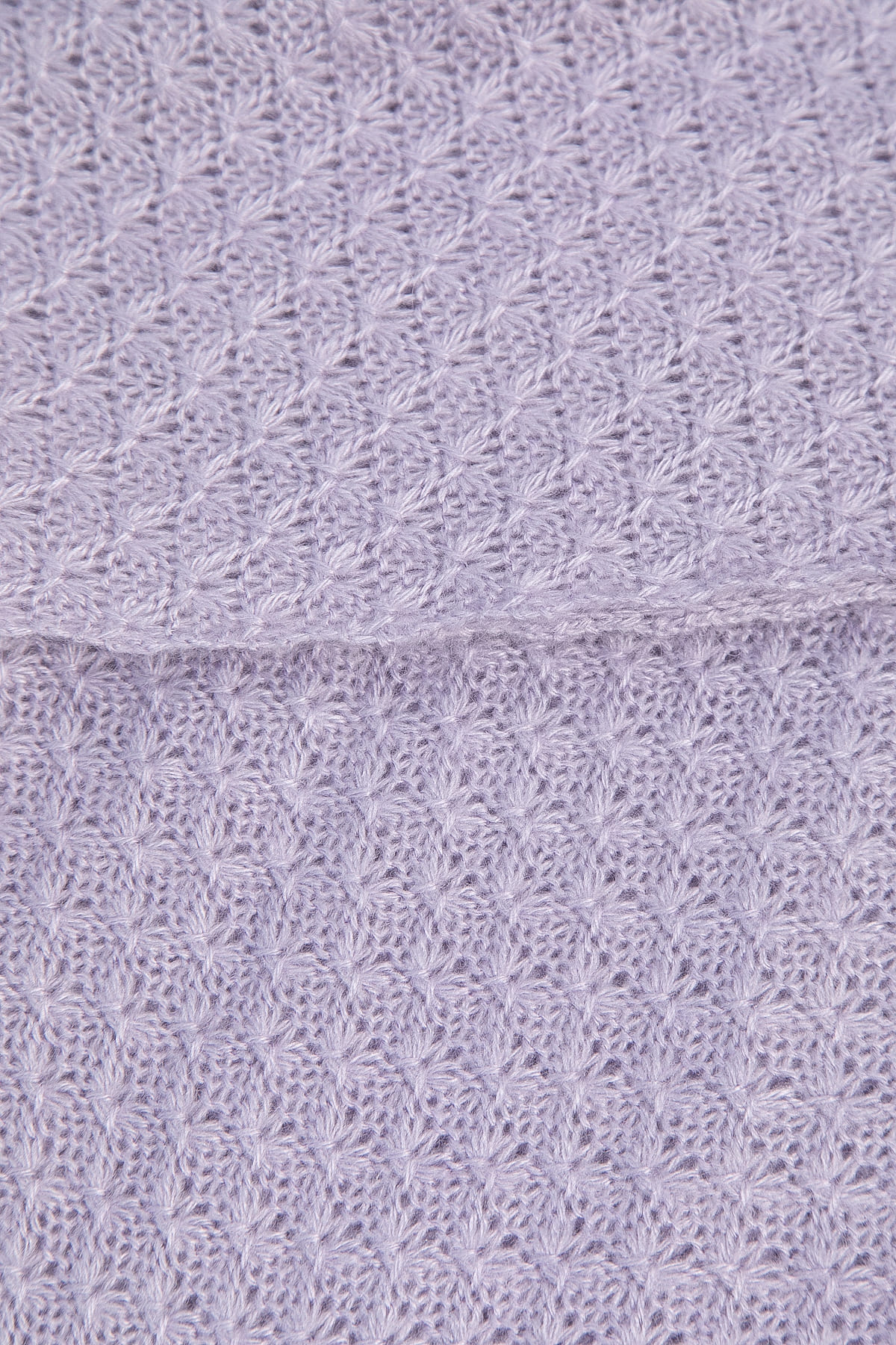 Вязаный палантин (пыльно-сиреневый) ВП01-1М