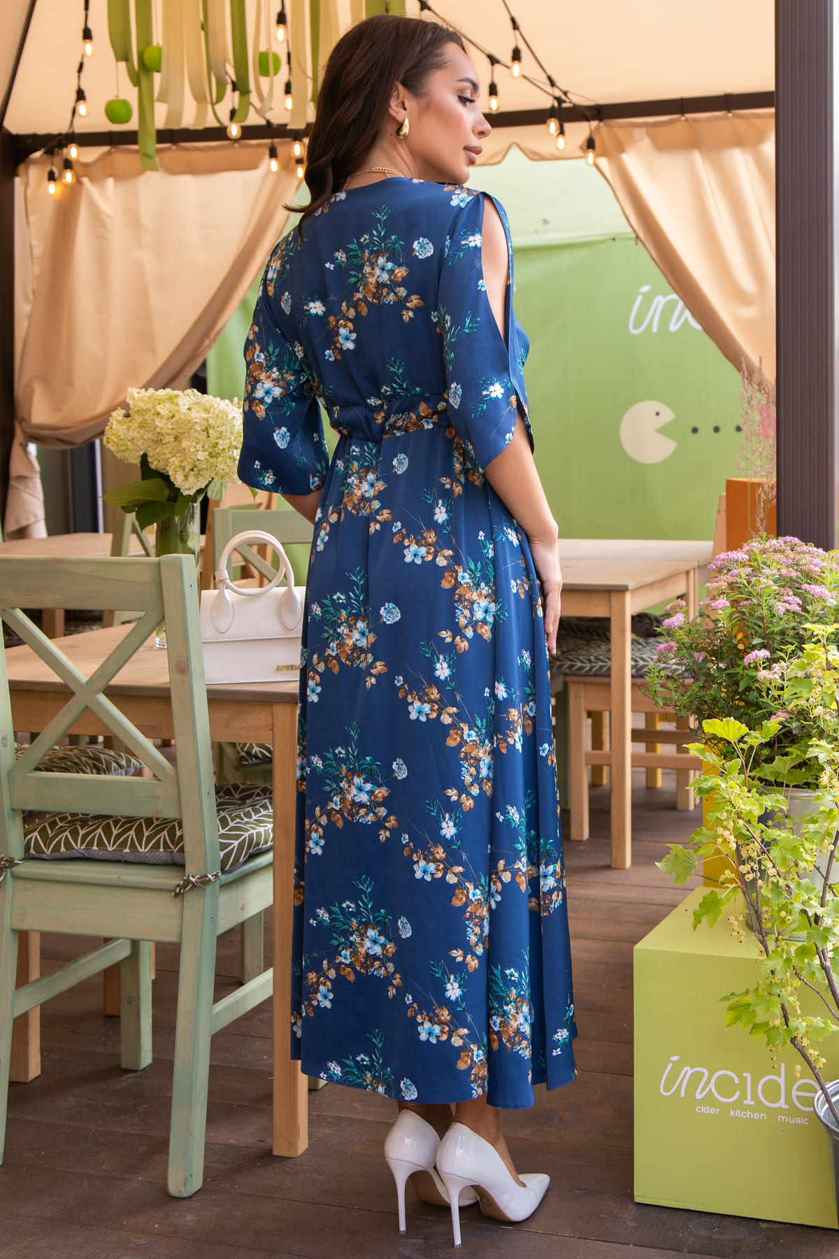 Платье Летнее вдохновение (джинс) П14145-1М