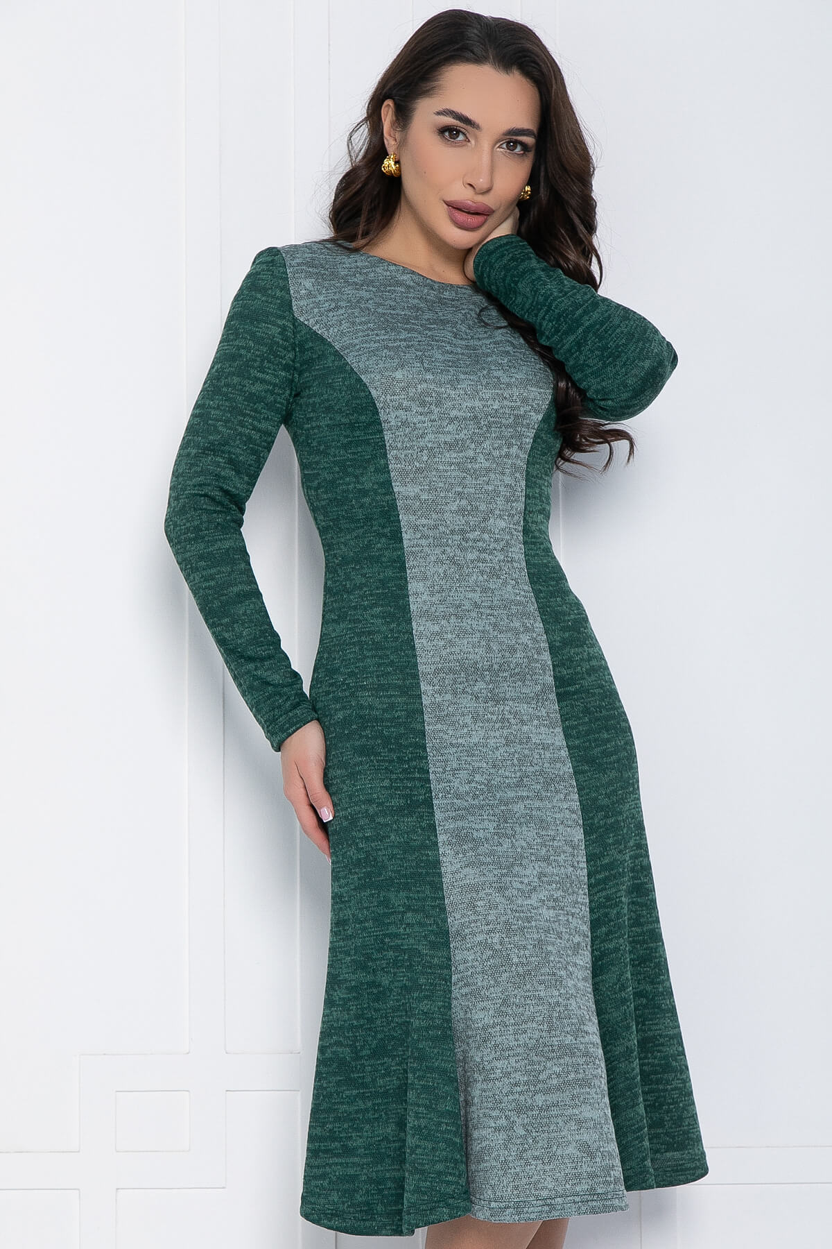 Платье Эйвери (зеленое) П12575-10