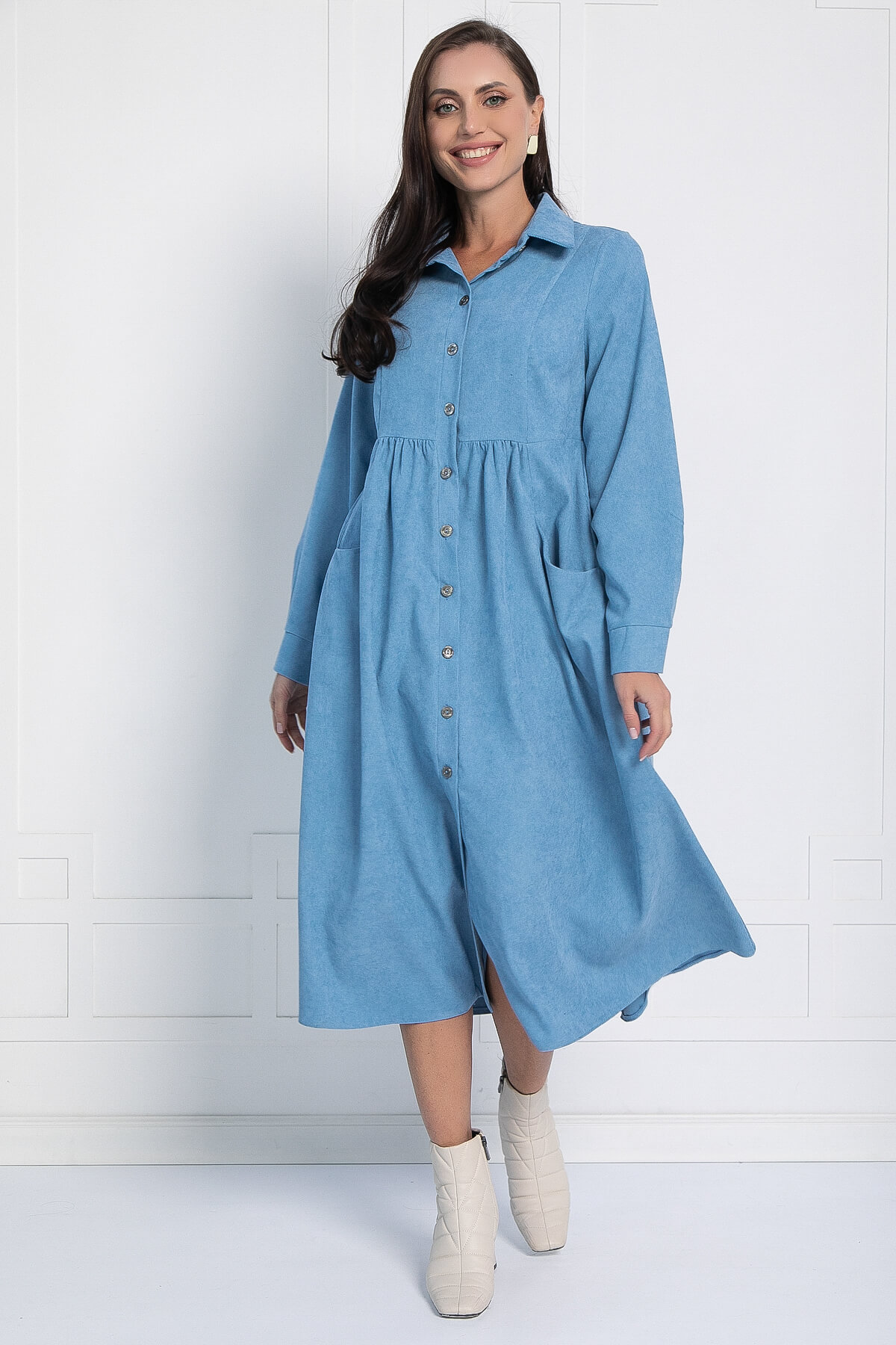 Платье Сабина (голубое) П12658-4