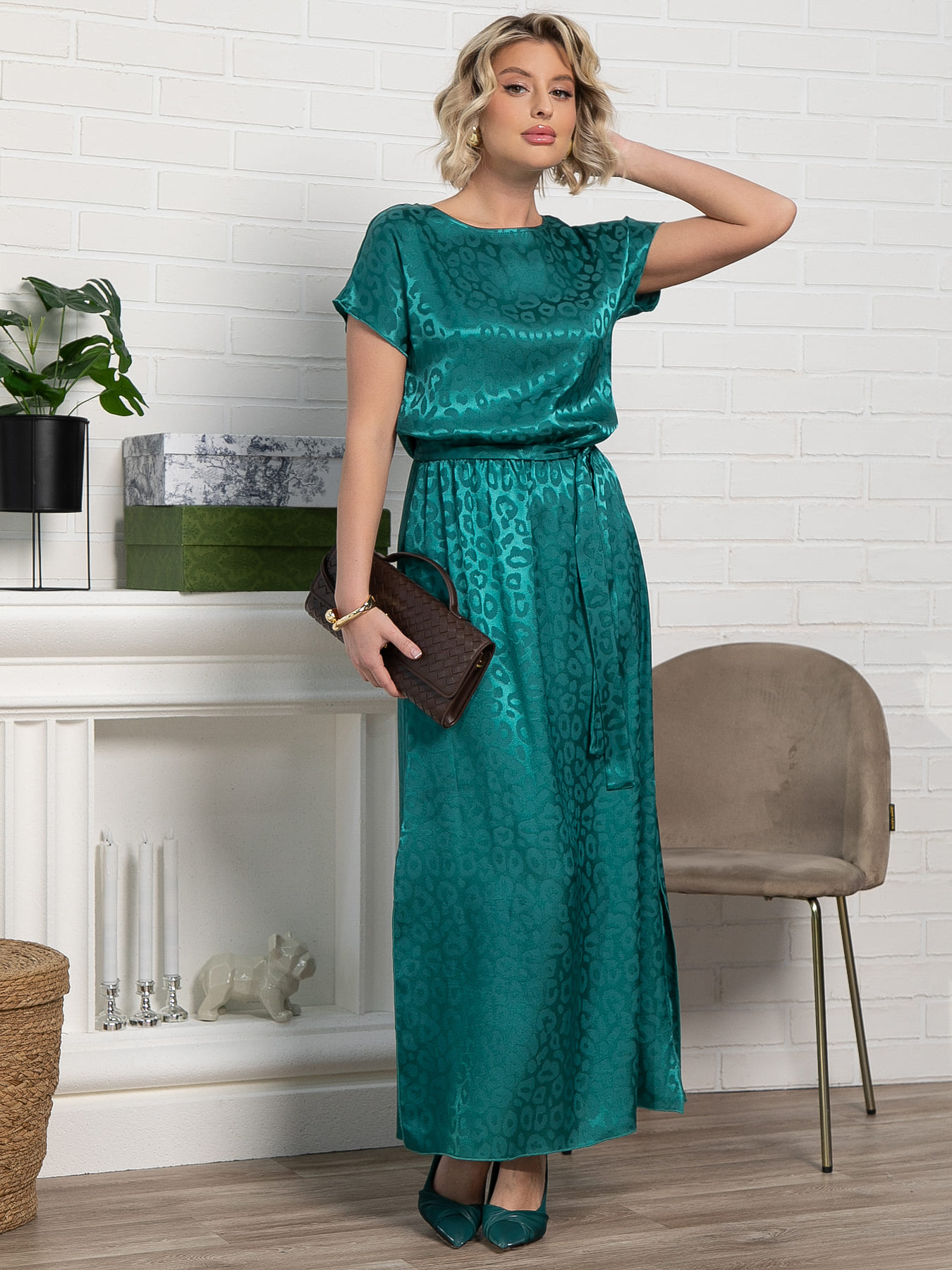 Платье Мэри НЬЮ (изумруд) П15113-12М