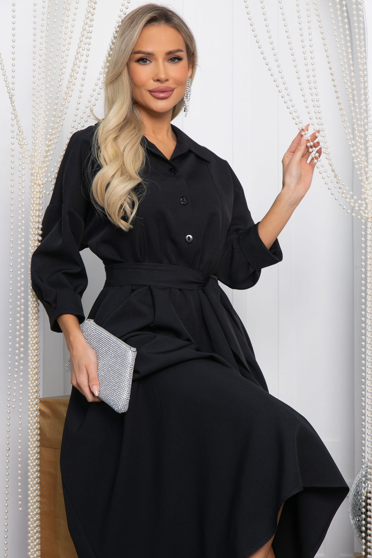 Платье Вечерняя симфония (черное) П14620-30М