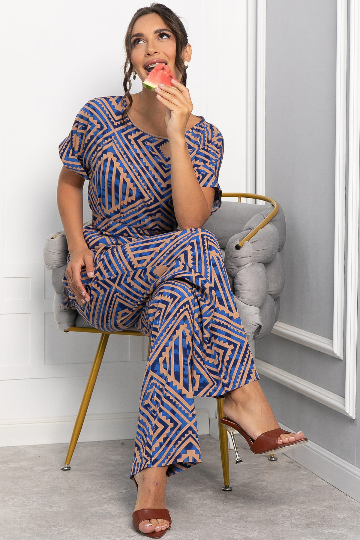 Костюм Летний бриз (синий) К13982-12М