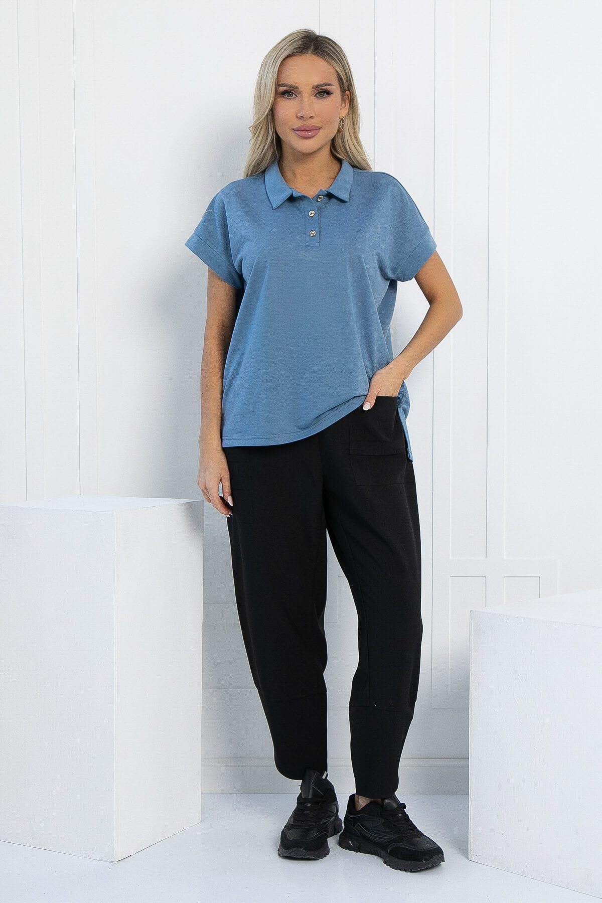 Поло Юлиана (синее) Б13071-10М