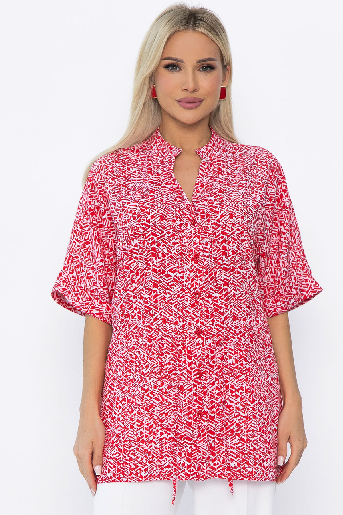 Блуза Мариша (красная) Б13919-30М