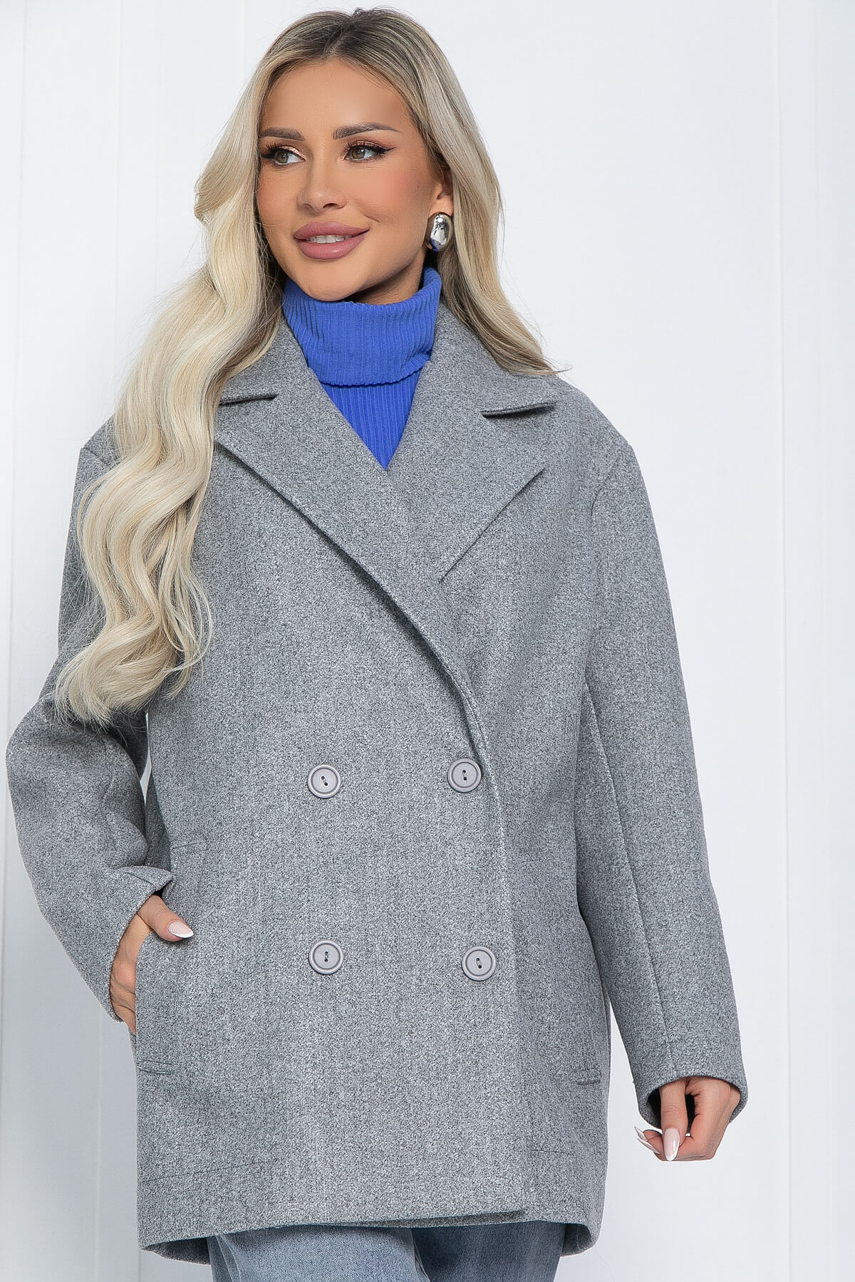 Пальто Я в теме (серое) Б12484-7