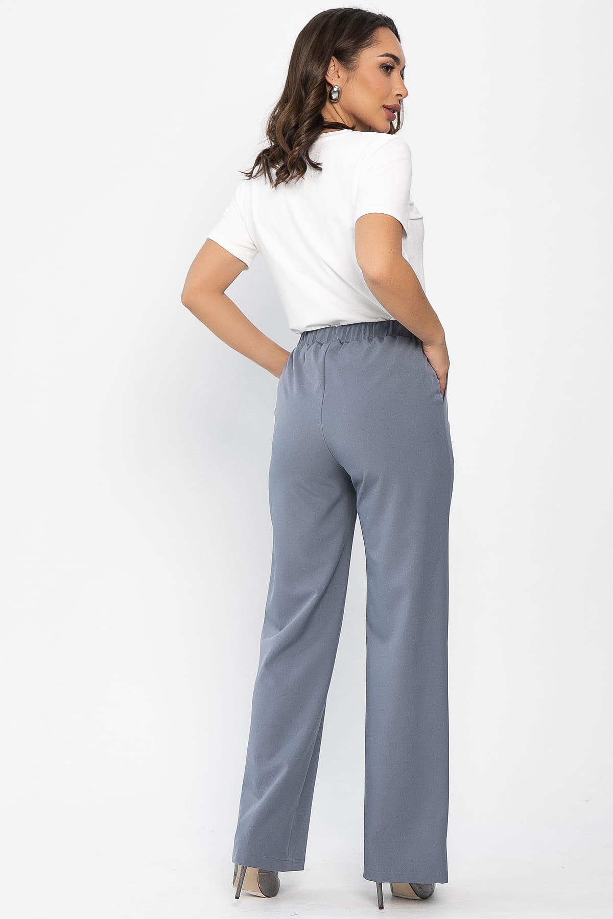 Брюки Бристоль (серо-голубые) Б14149-12М