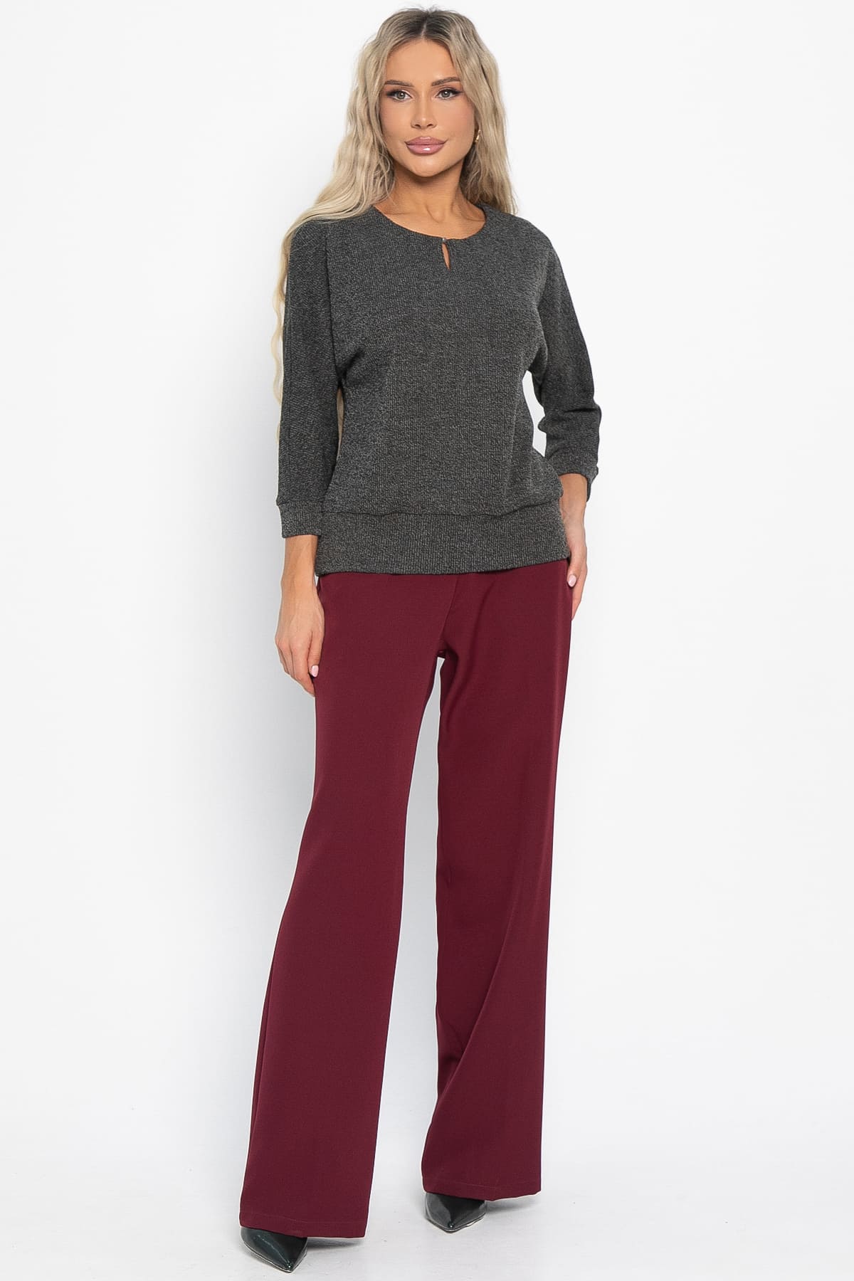 Джемпер трикотажный Претти (темно-серая) Б14993-50М