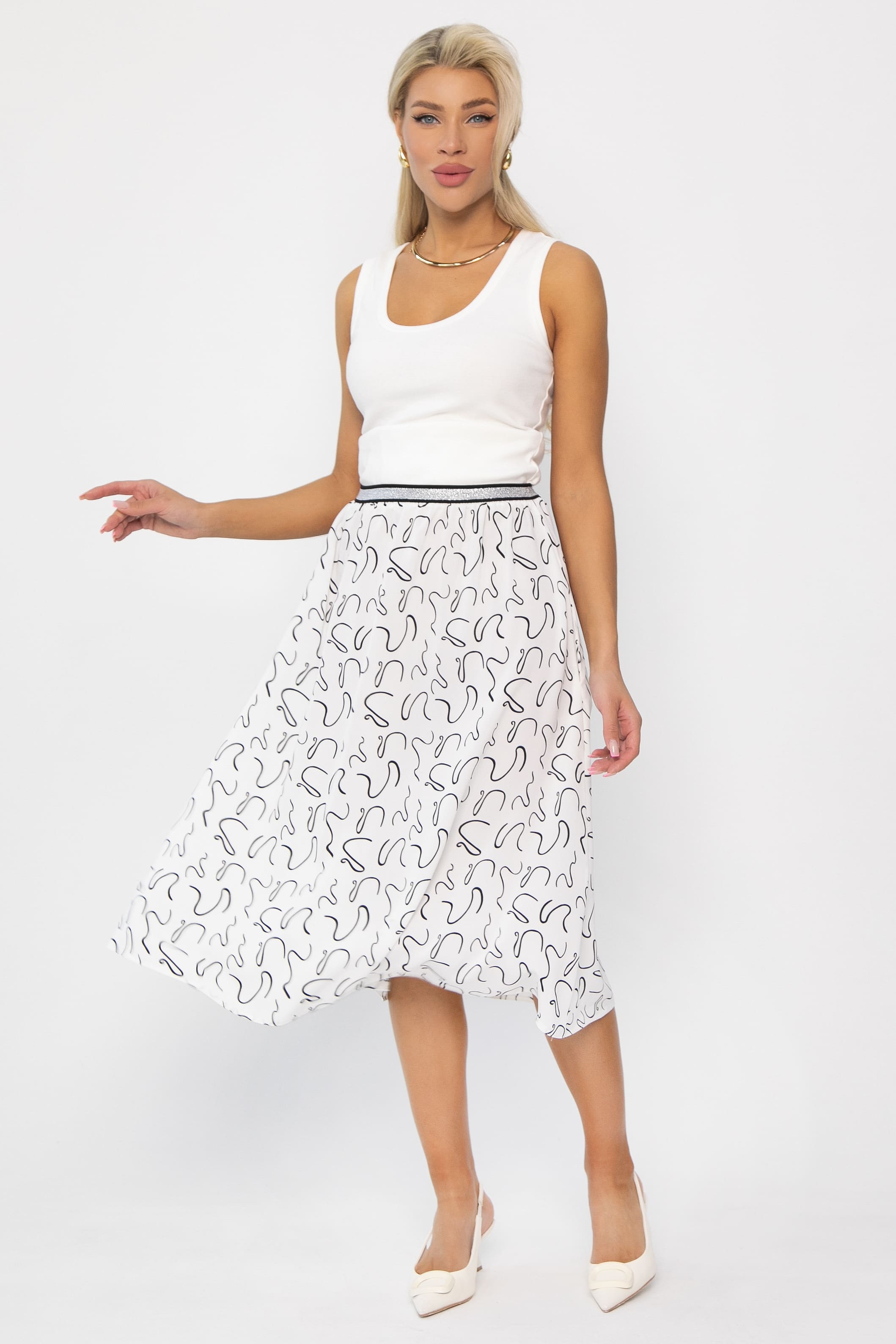 Юбка Маришка (белая) Ю13754-30М