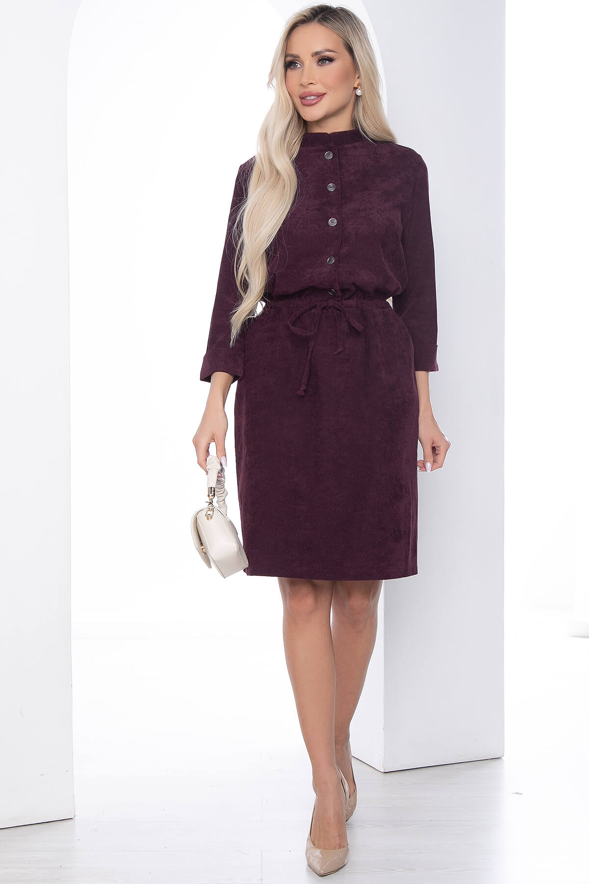 Платье Сафари (бордо) П0783