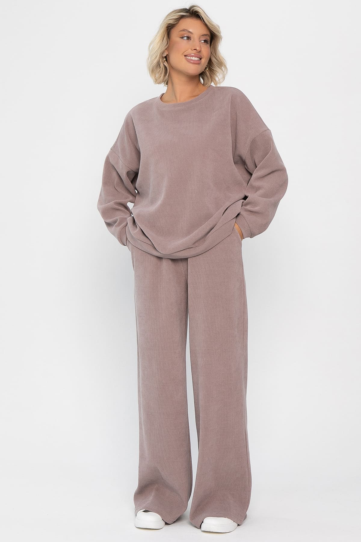 Костюм трикотажный Августа ХИТ (пыльная роза) К14346-5М