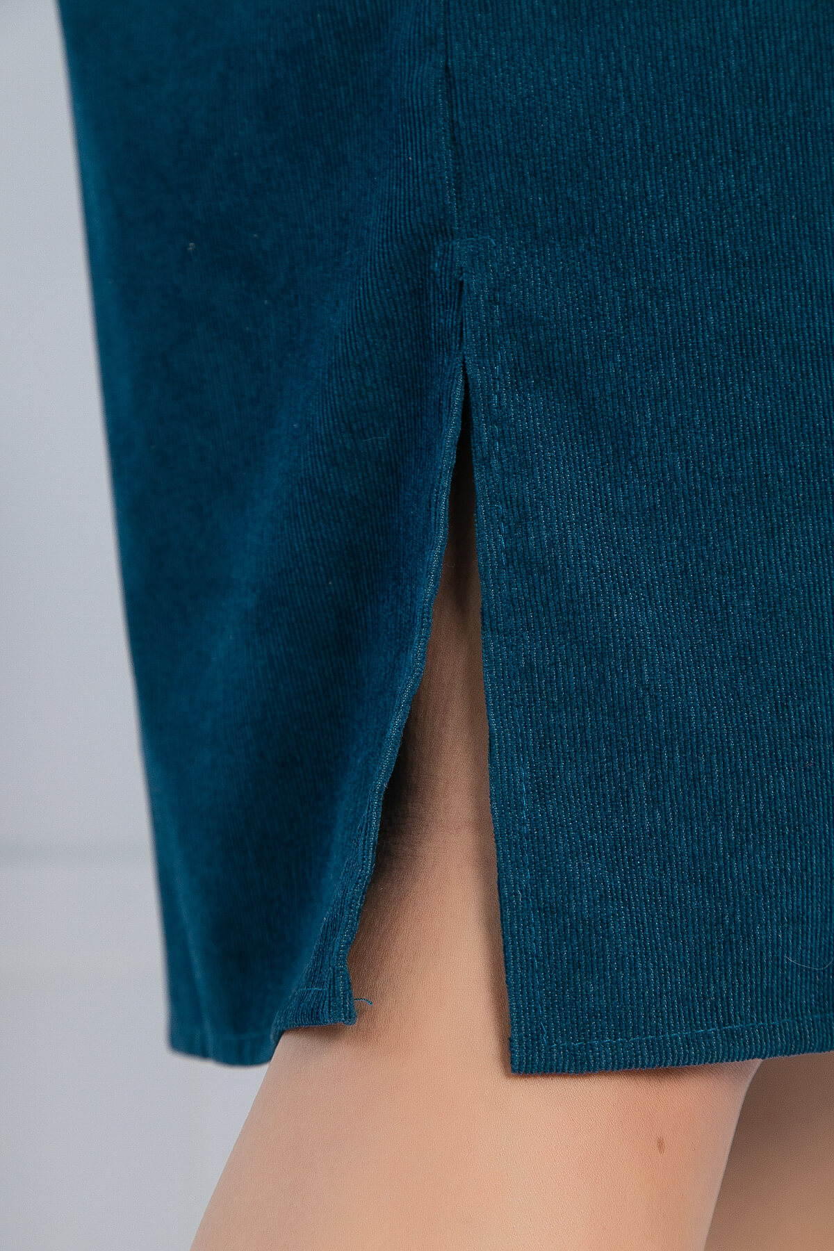 Платье-рубашка В большом городе (сине-зеленое) П12798М