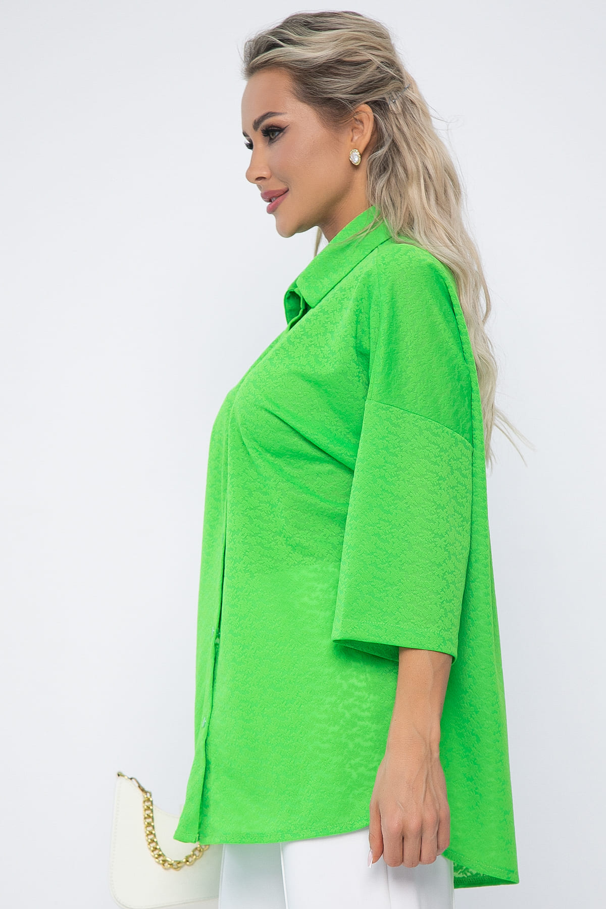 Рубашка Медея (зеленое яблоко) Б13555-13М