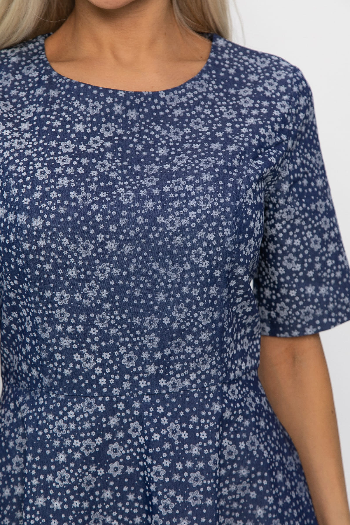 Платье Стиляги (синее) П13741-16М