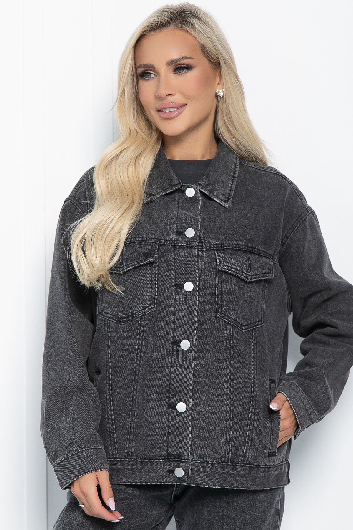 Жакет джинсовый Оклахома (серый) Б11178