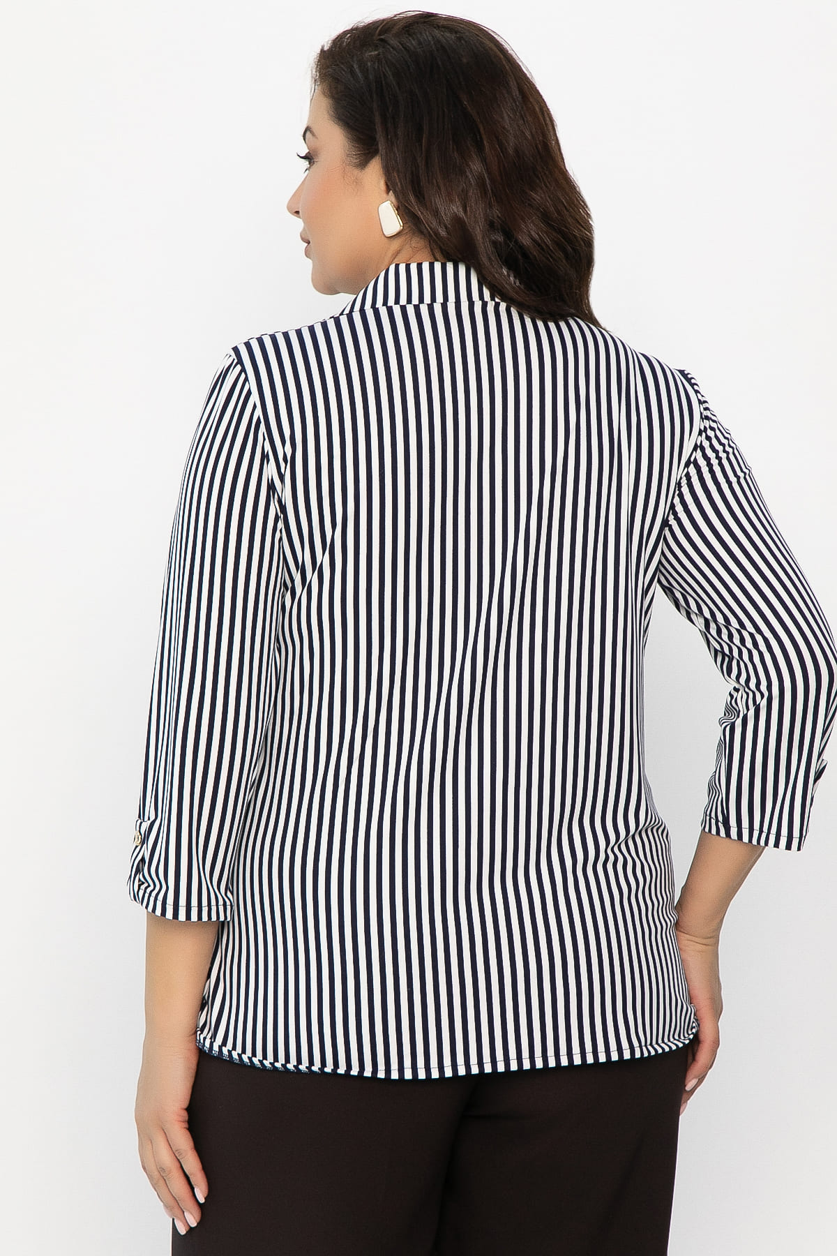 Рубашка в полоску Морячка (бело-синяя) Б14311-18М