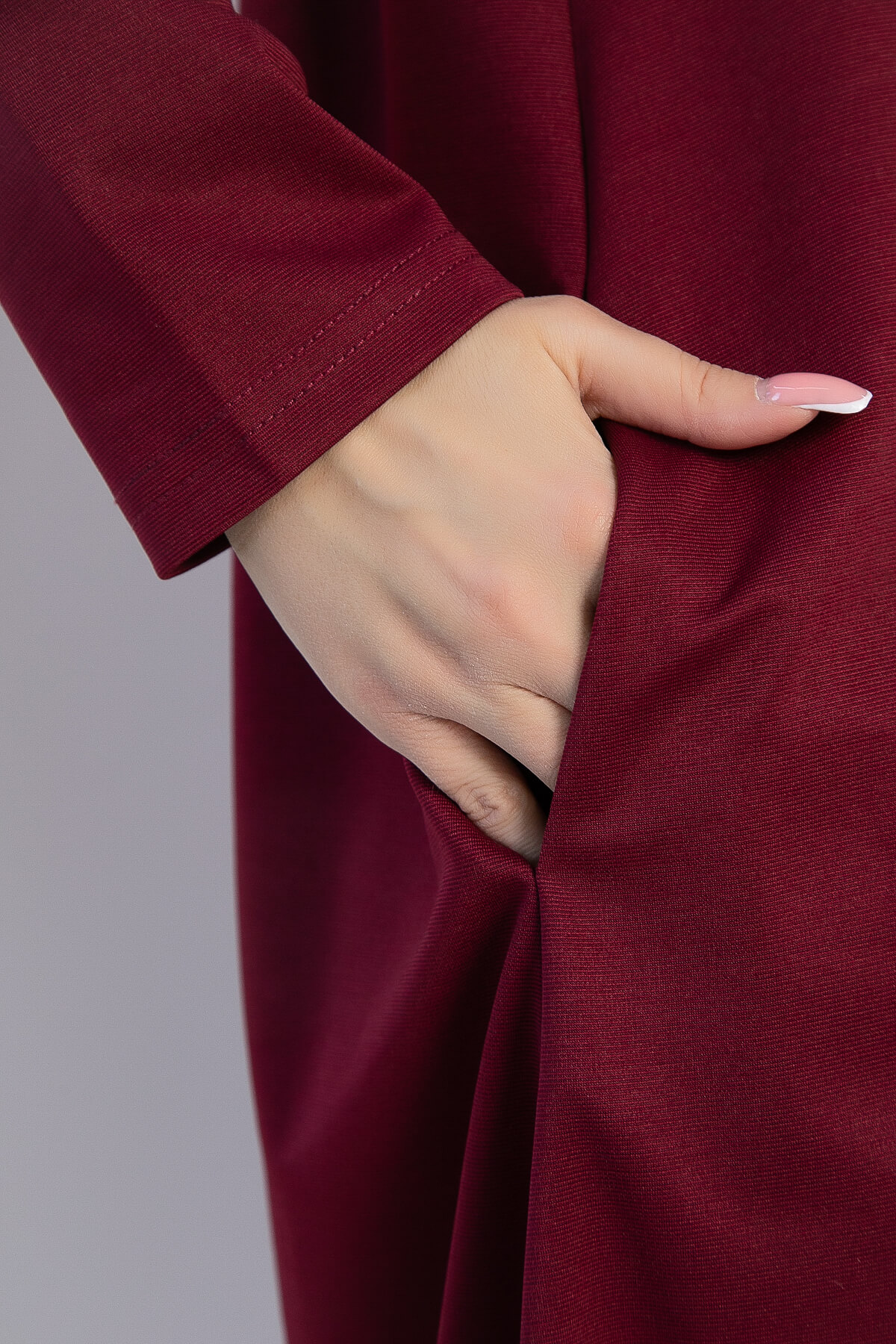 Платье Я жду тебя (бордовое) П12312-15