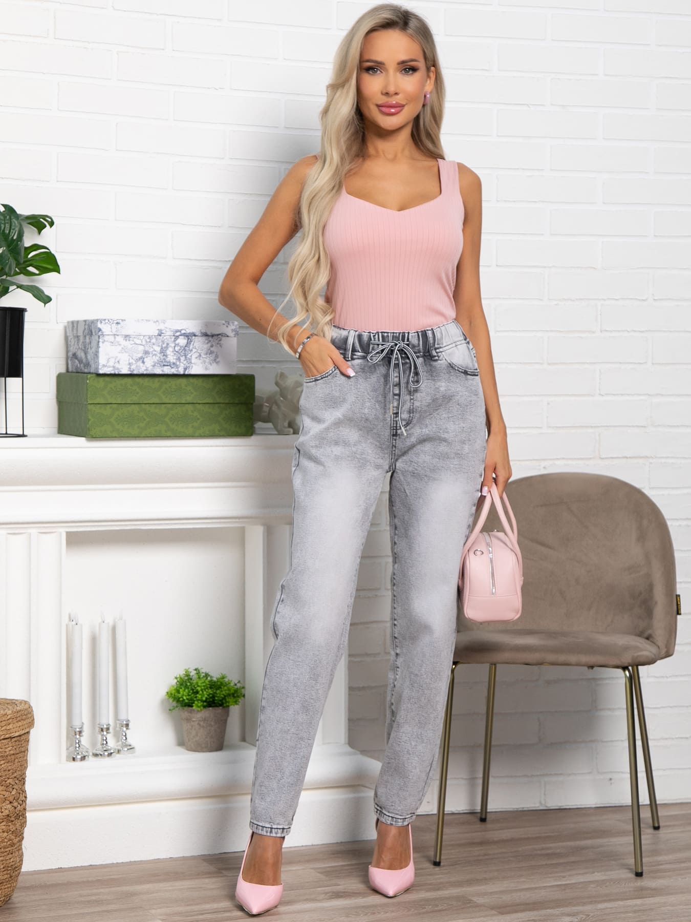 Топ Эстер (пудра) Б15451-33М