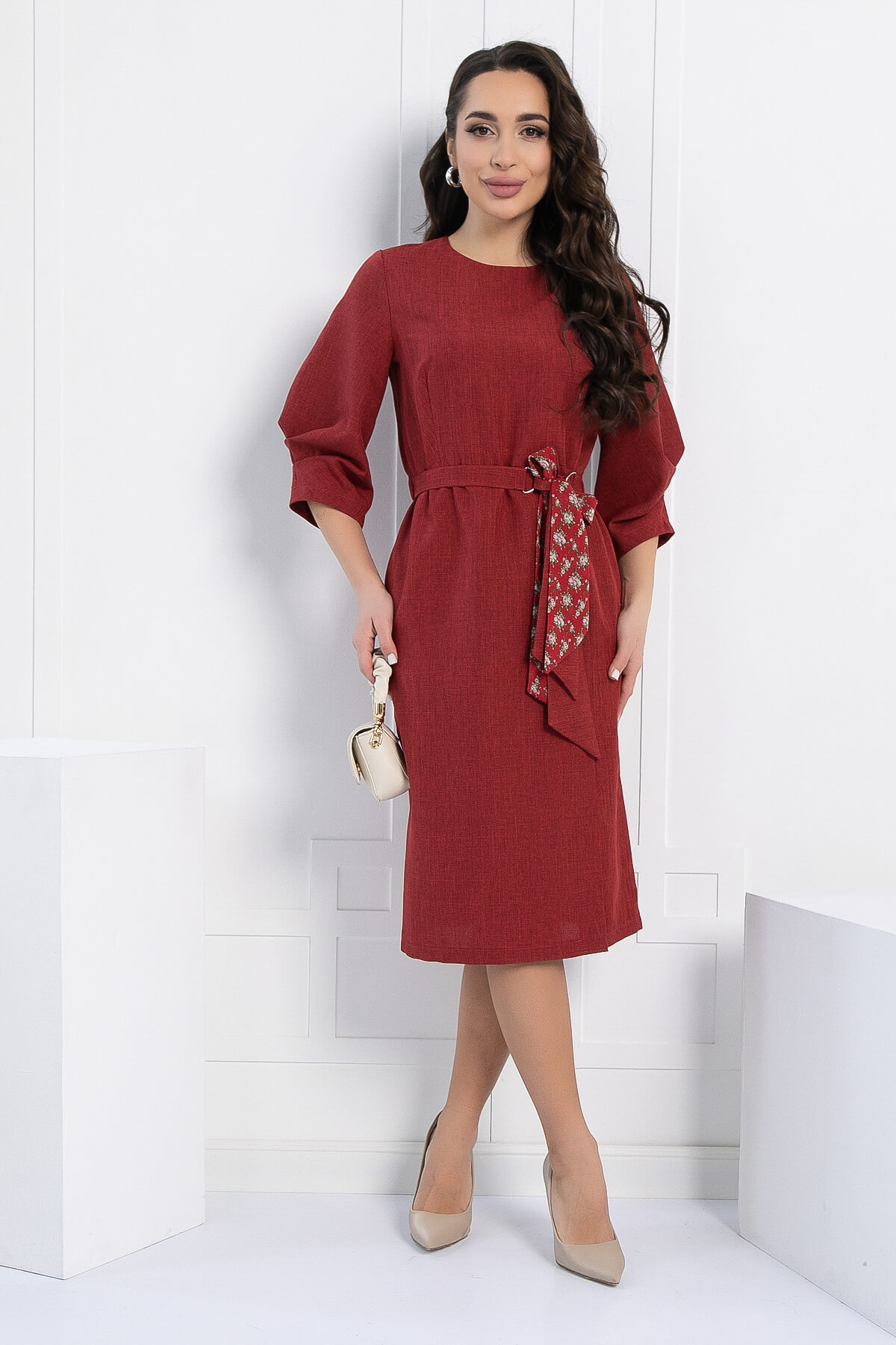 Платье Флавия (вишневое) П12888-36М