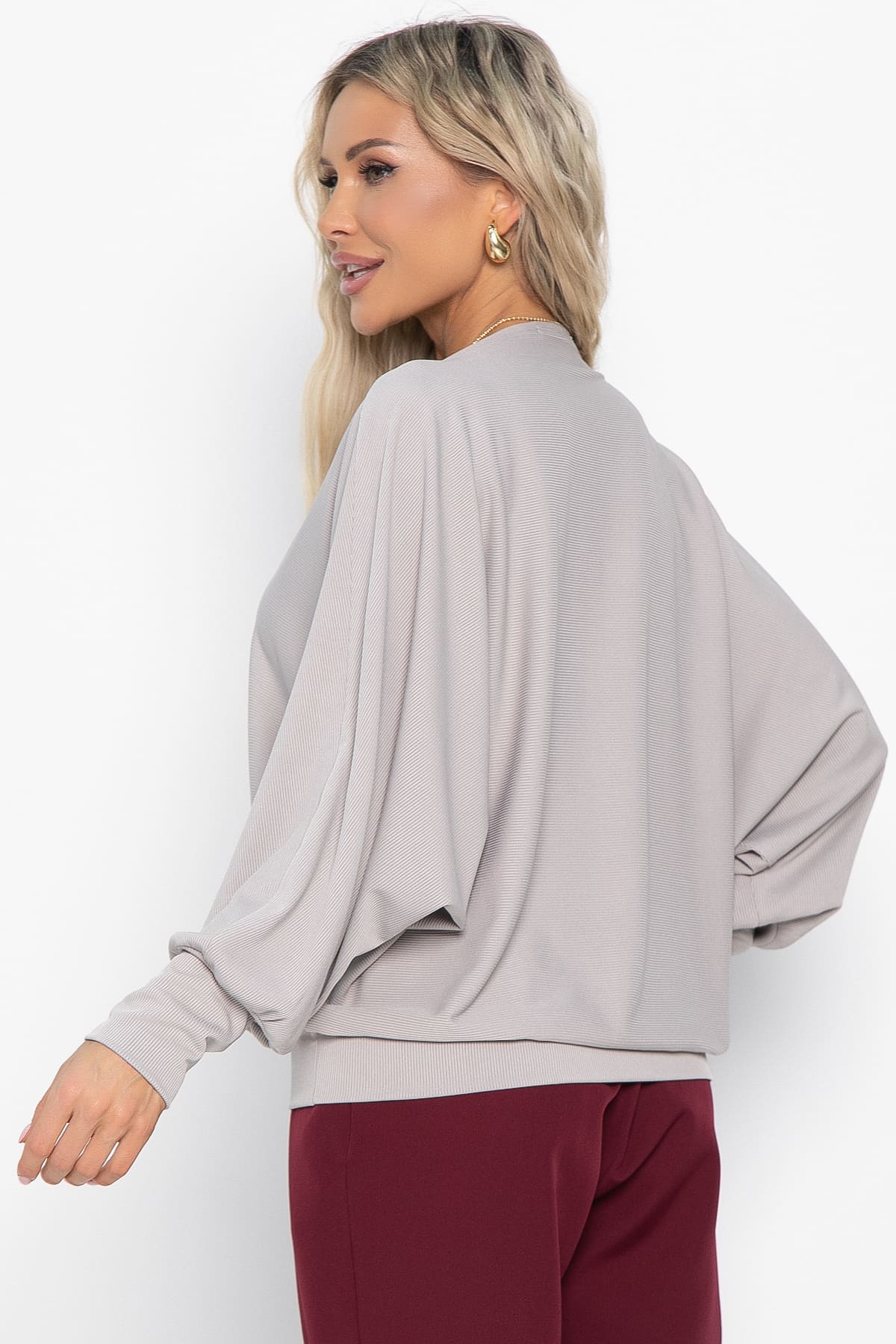 Блуза Муза (серо-бежевая) Б15043-5М