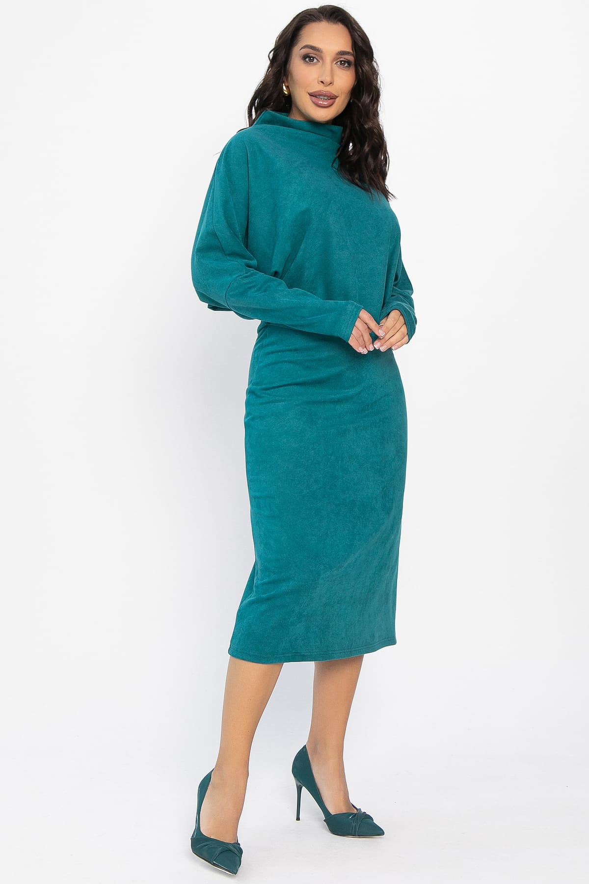 Платье Северина (зеленое море) П14571-12М