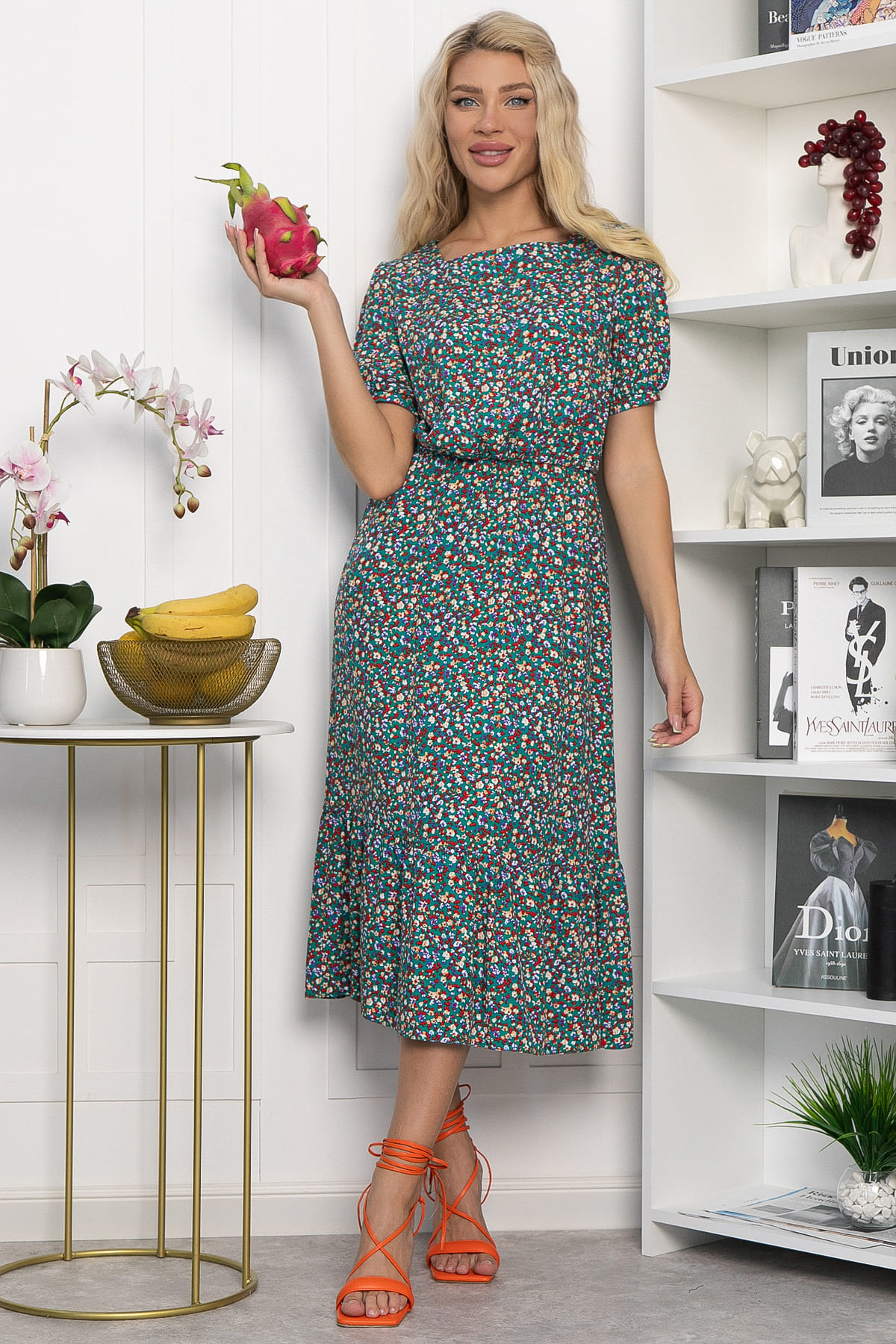 Платье Мирэль (зеленое) П13858-35М