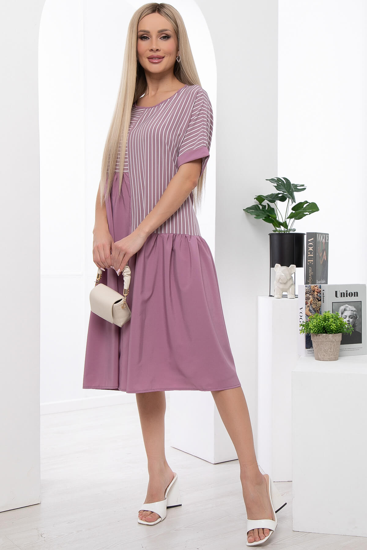 Платье "Милана" (роуз) П5970