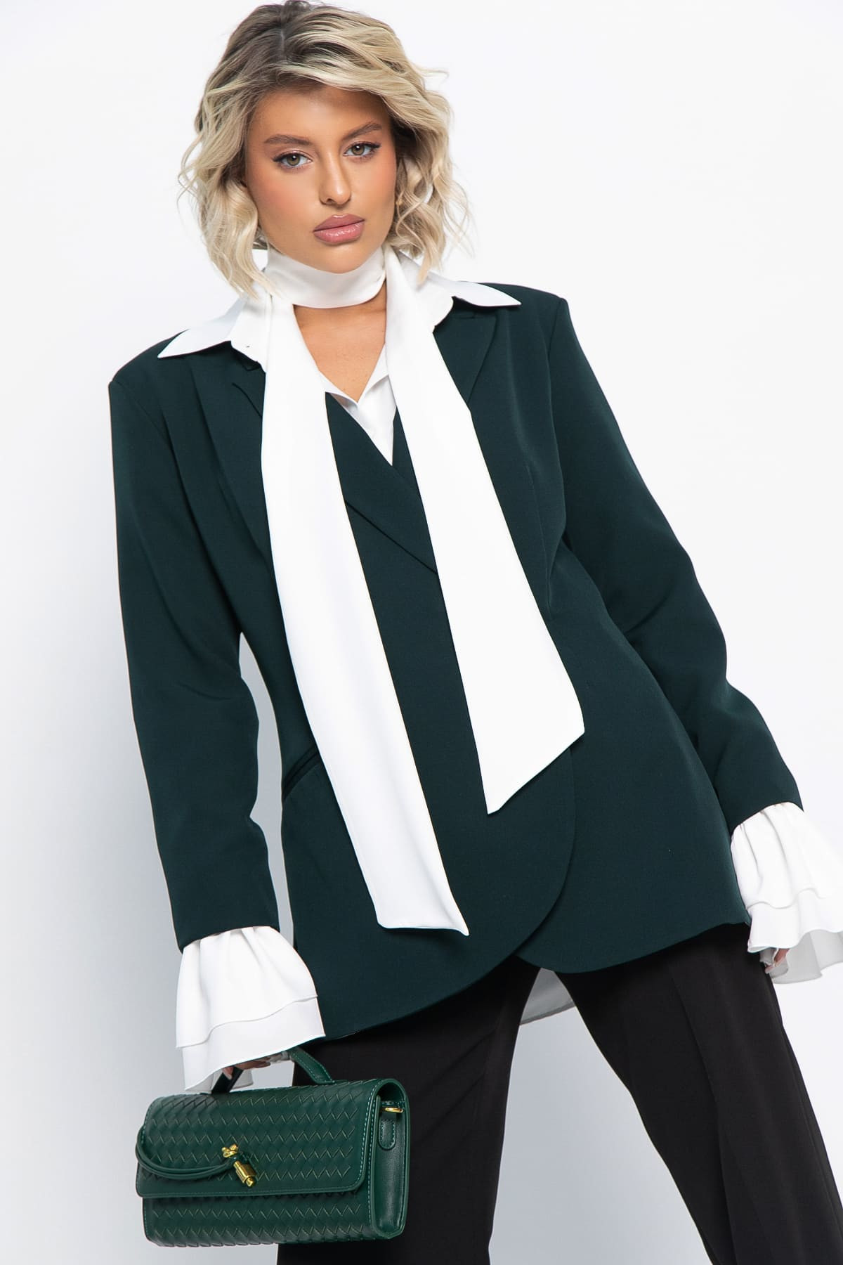 Жакет Вершина успеха (зеленый) Б15061-5М