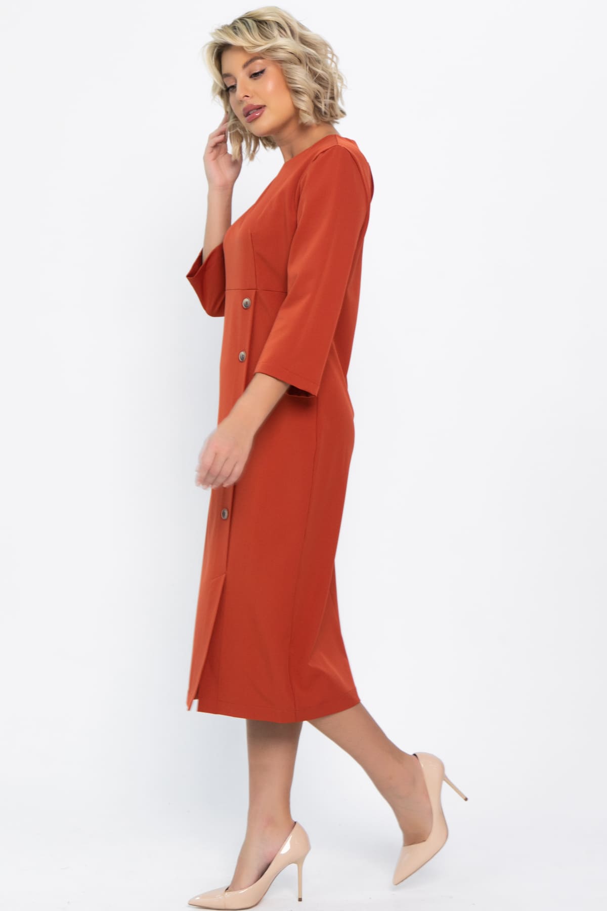 Платье Твоё настроение (оранжевое) П14813-43М