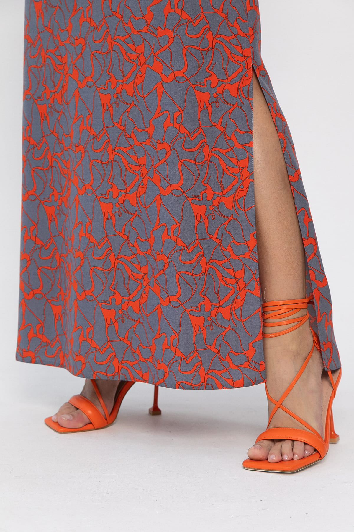 Платье Мэри (серое) П13881-12М