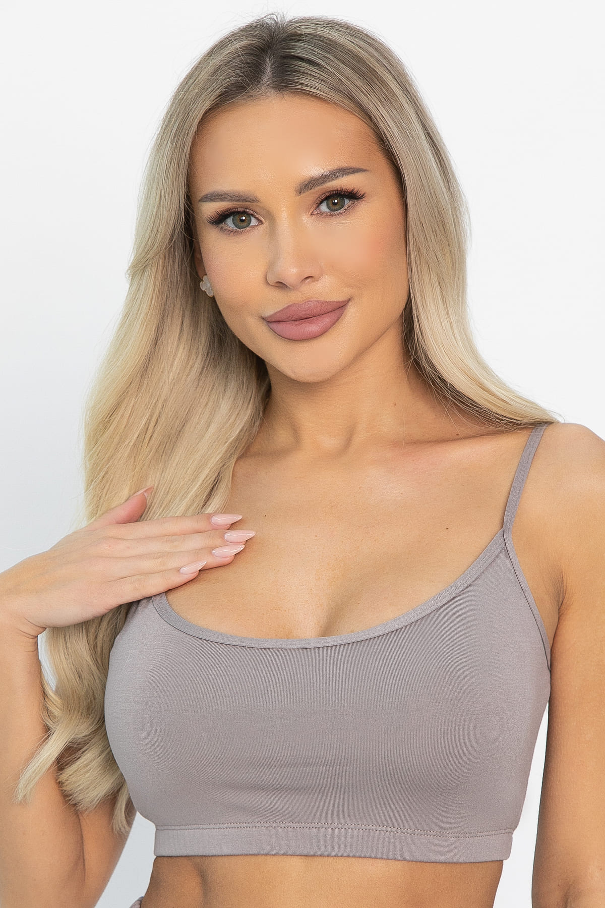 Кроп-топ Шелк вискозы (латте) Б14506-52М