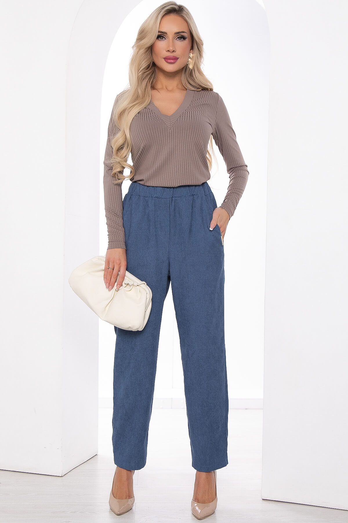 Брюки "Бертина" (синие) Б8268