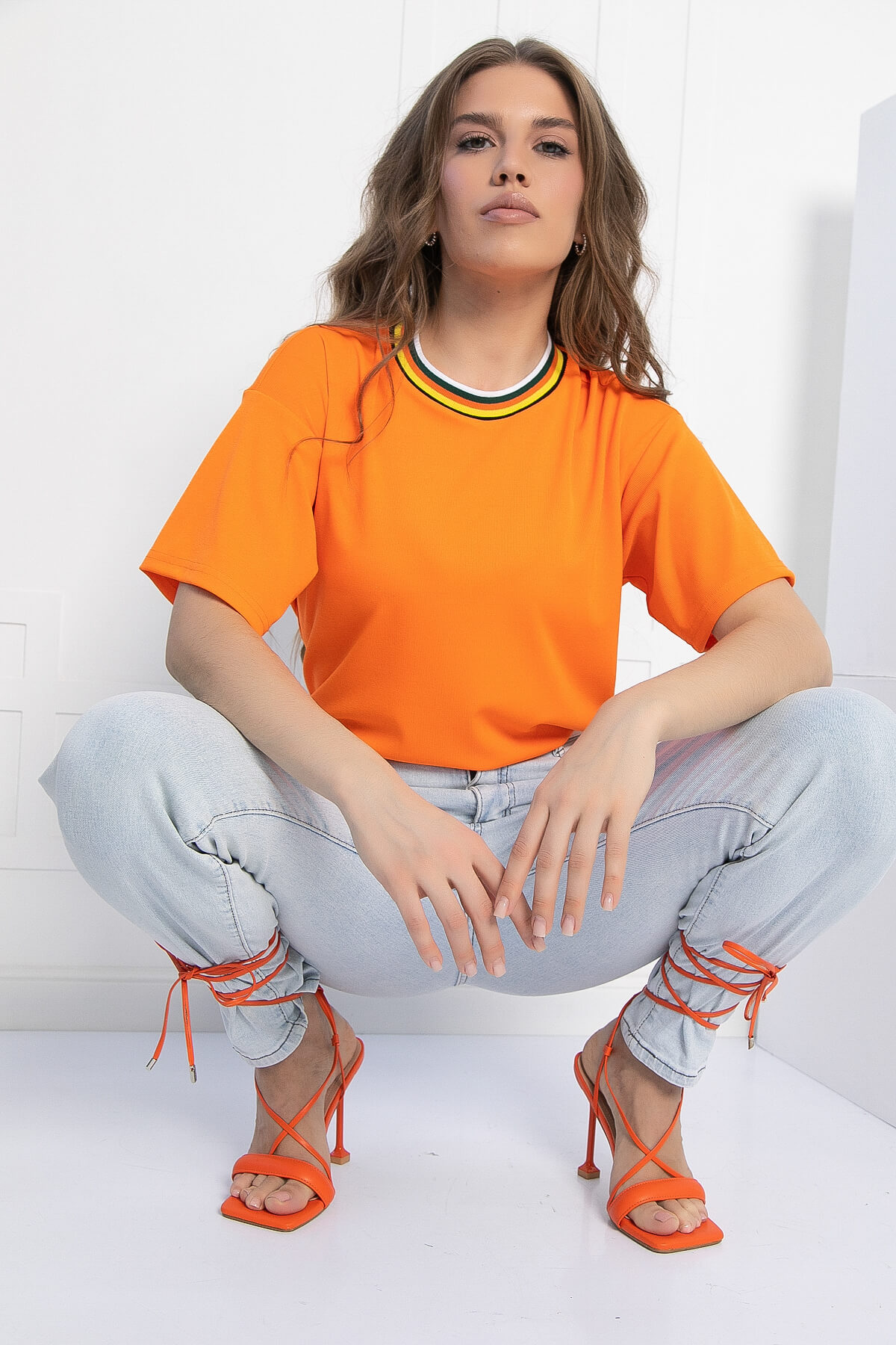 Футболка Ника (оранжевая) Б12937-7М