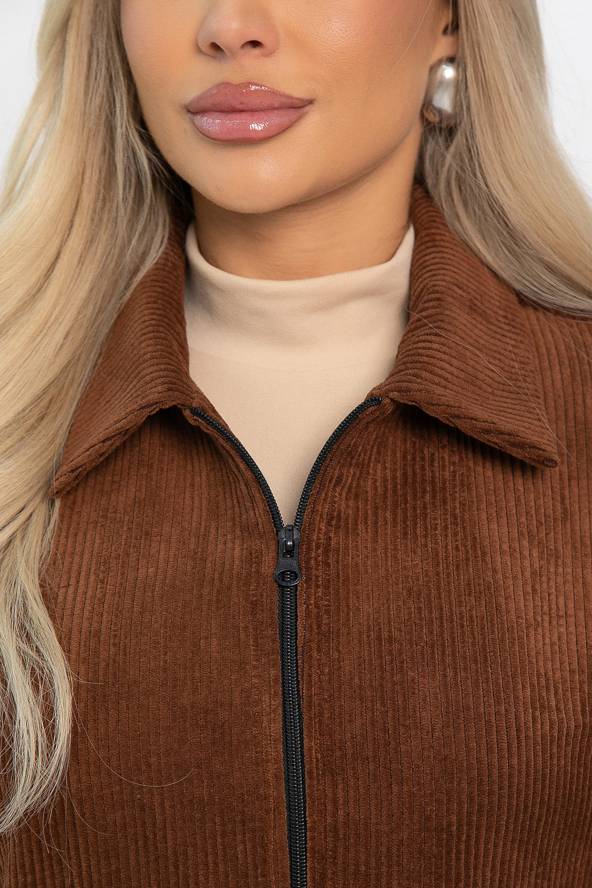 Жакет вельветовый Реджина (коричневый) Б14563-9М