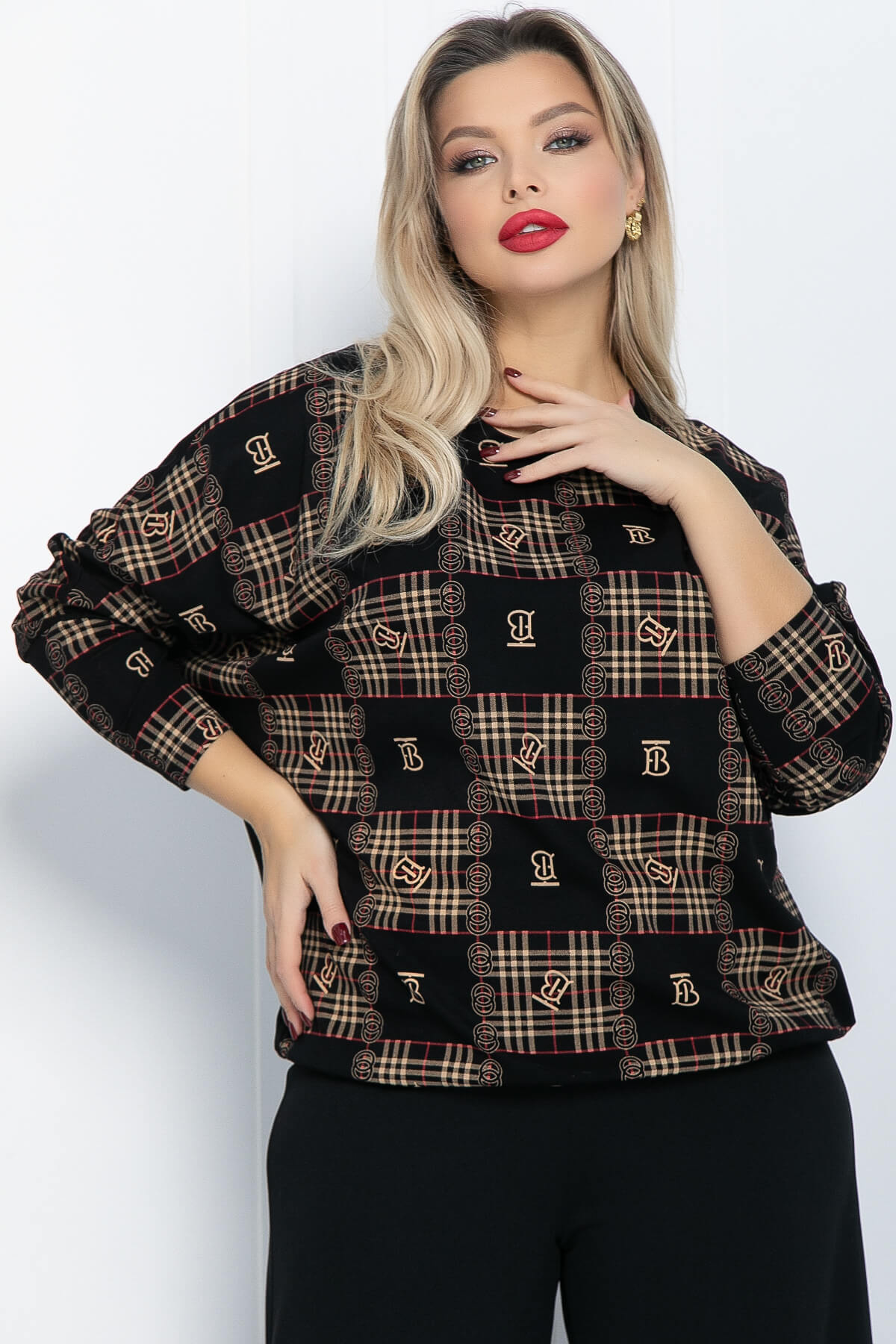 Блузон Ты вдохновение (черный) Б11878