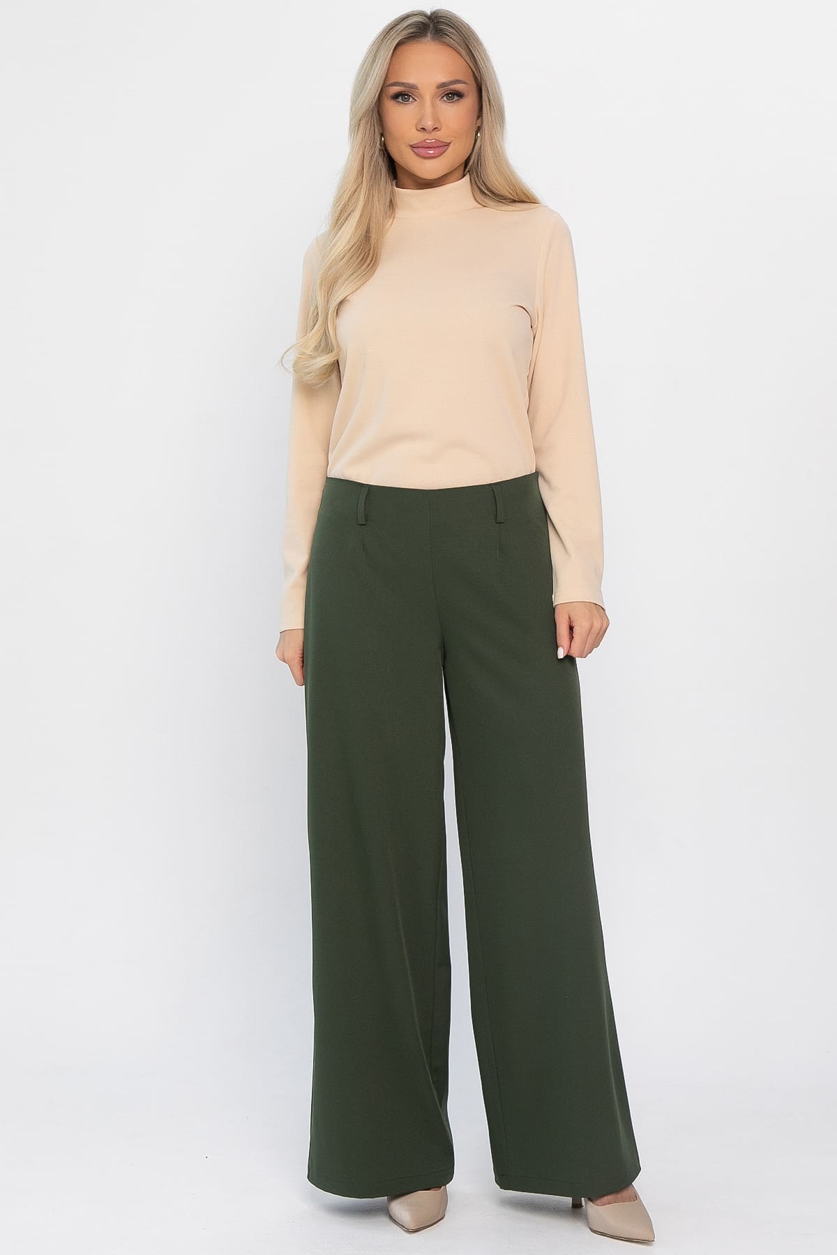 Брюки палаццо Настроение города (хаки) Б14509-8М