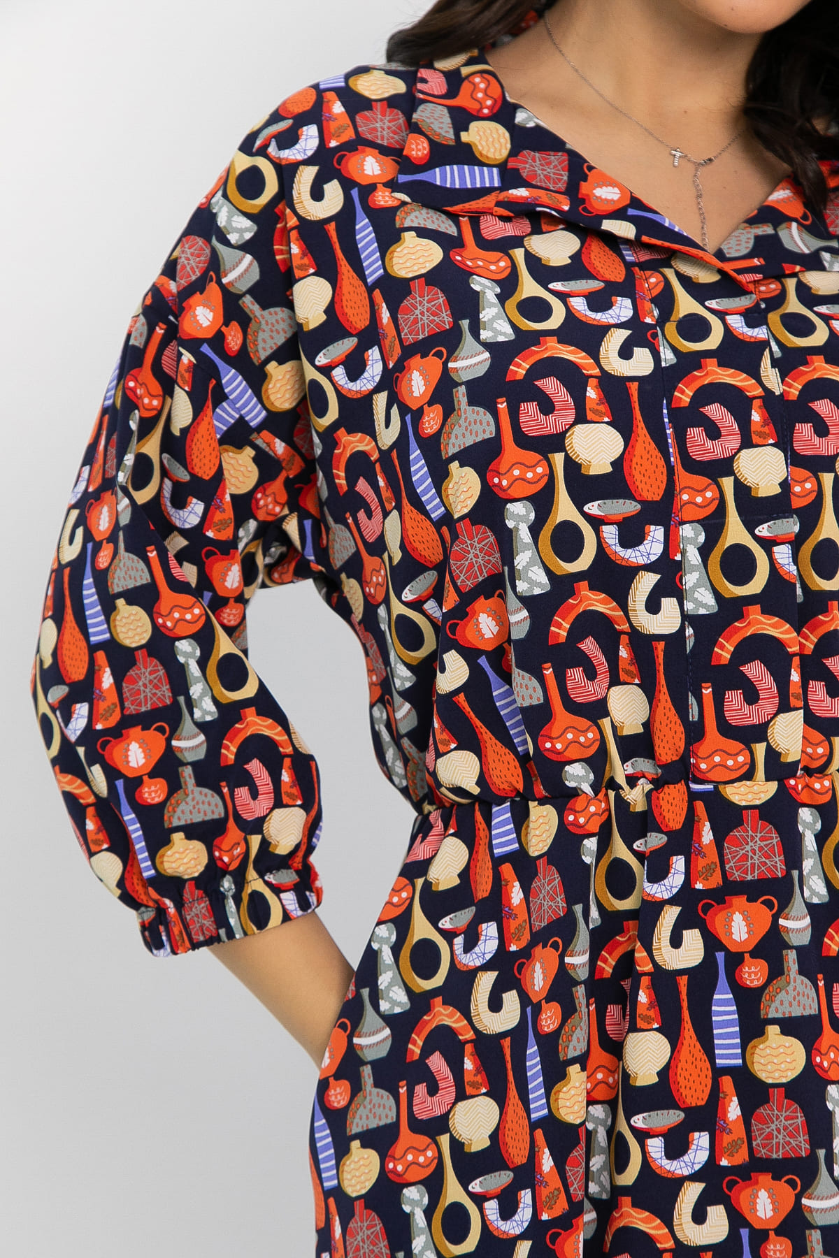 Платье Дамира (разноцветное) П14611-16М