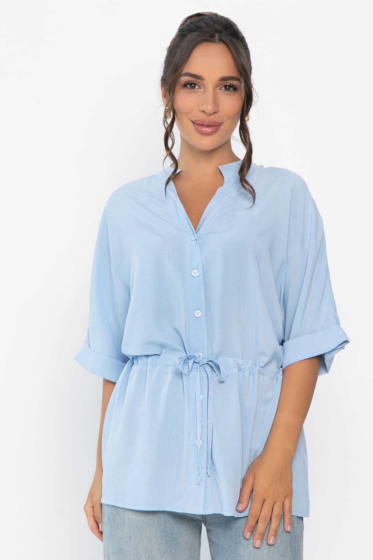 Блуза Мариша (голубая) Б13981-30М