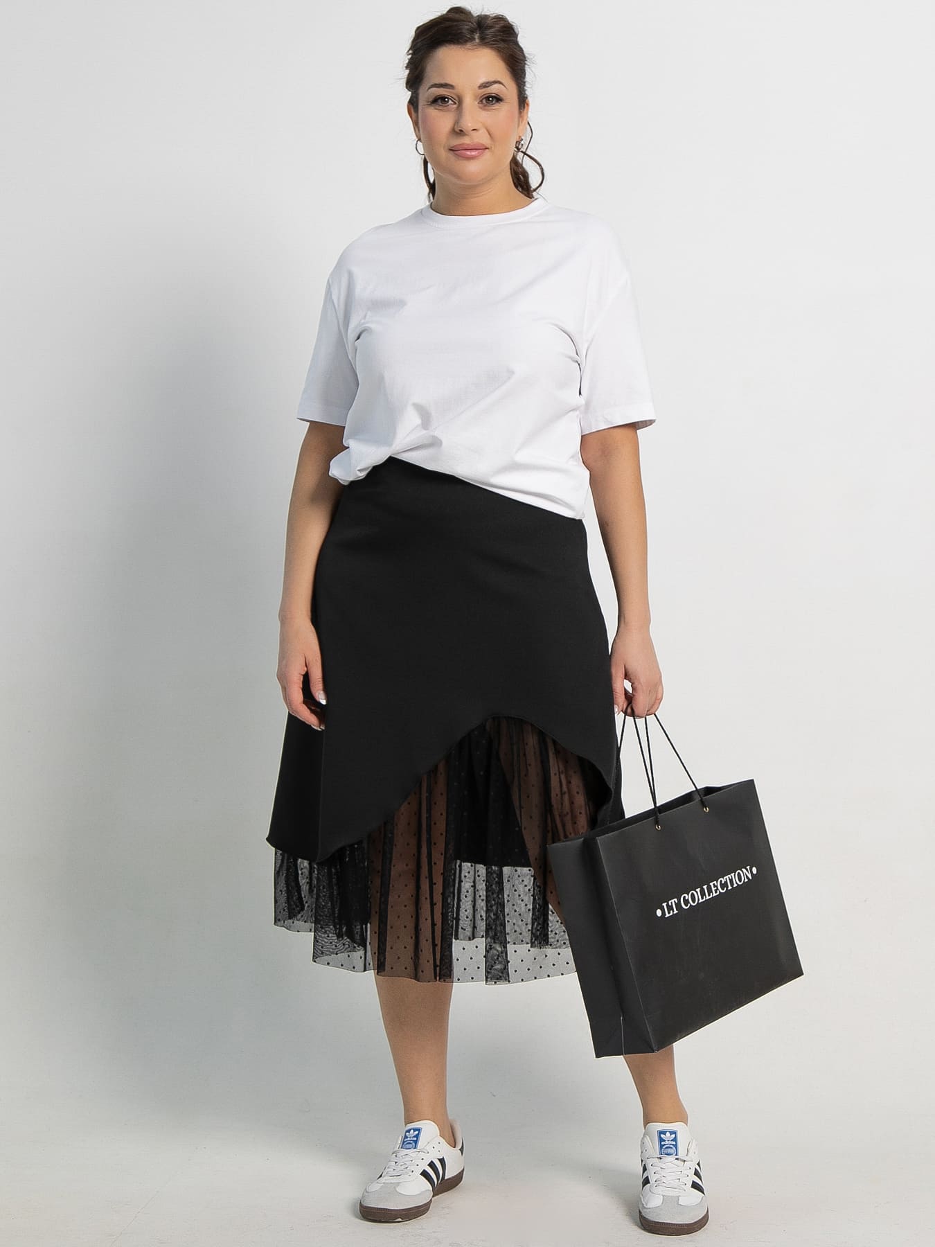 Юбка Виттория (черная) Ю15110-3М